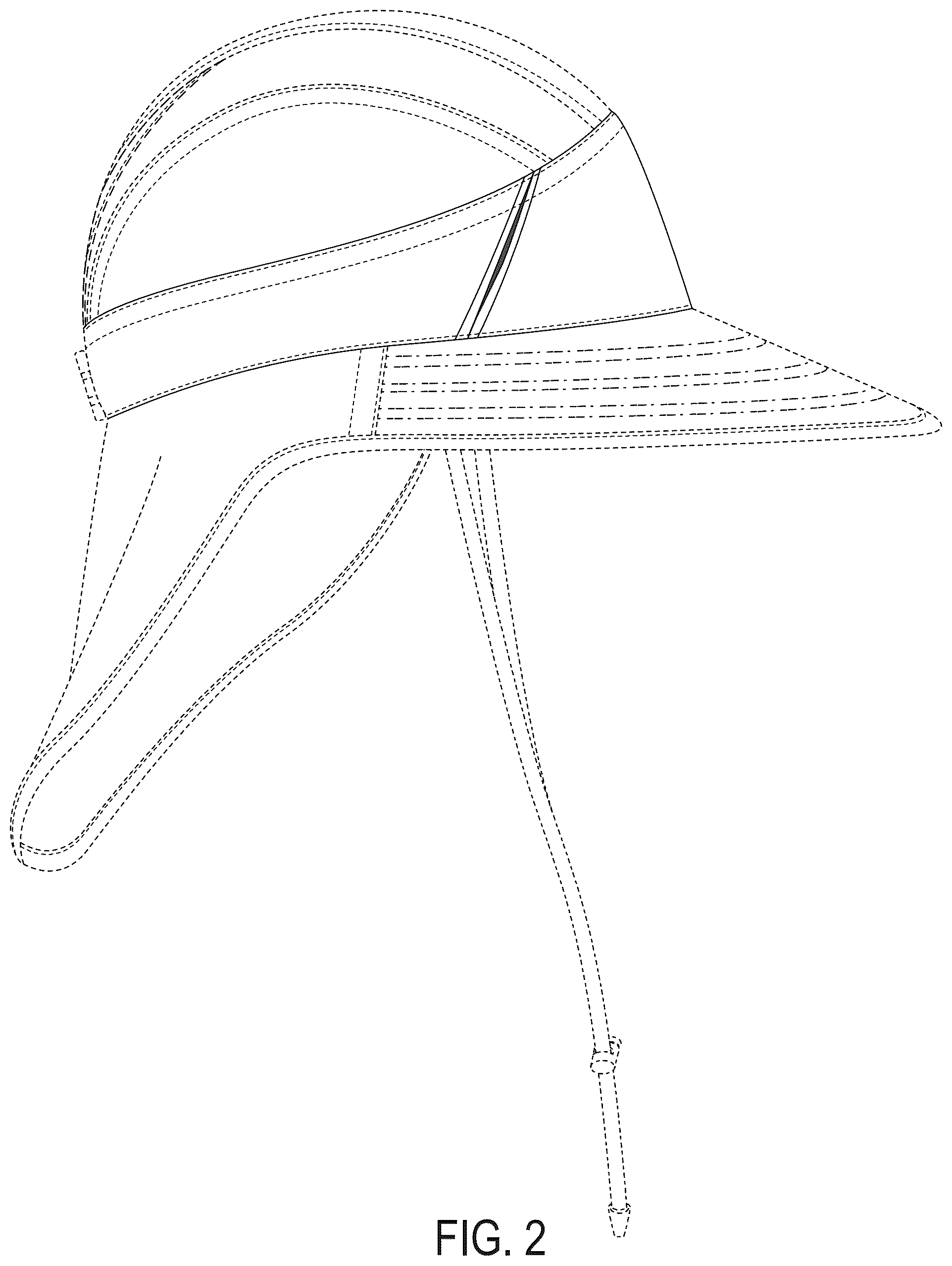 Patent USD1078227 Figure 2 – Hat