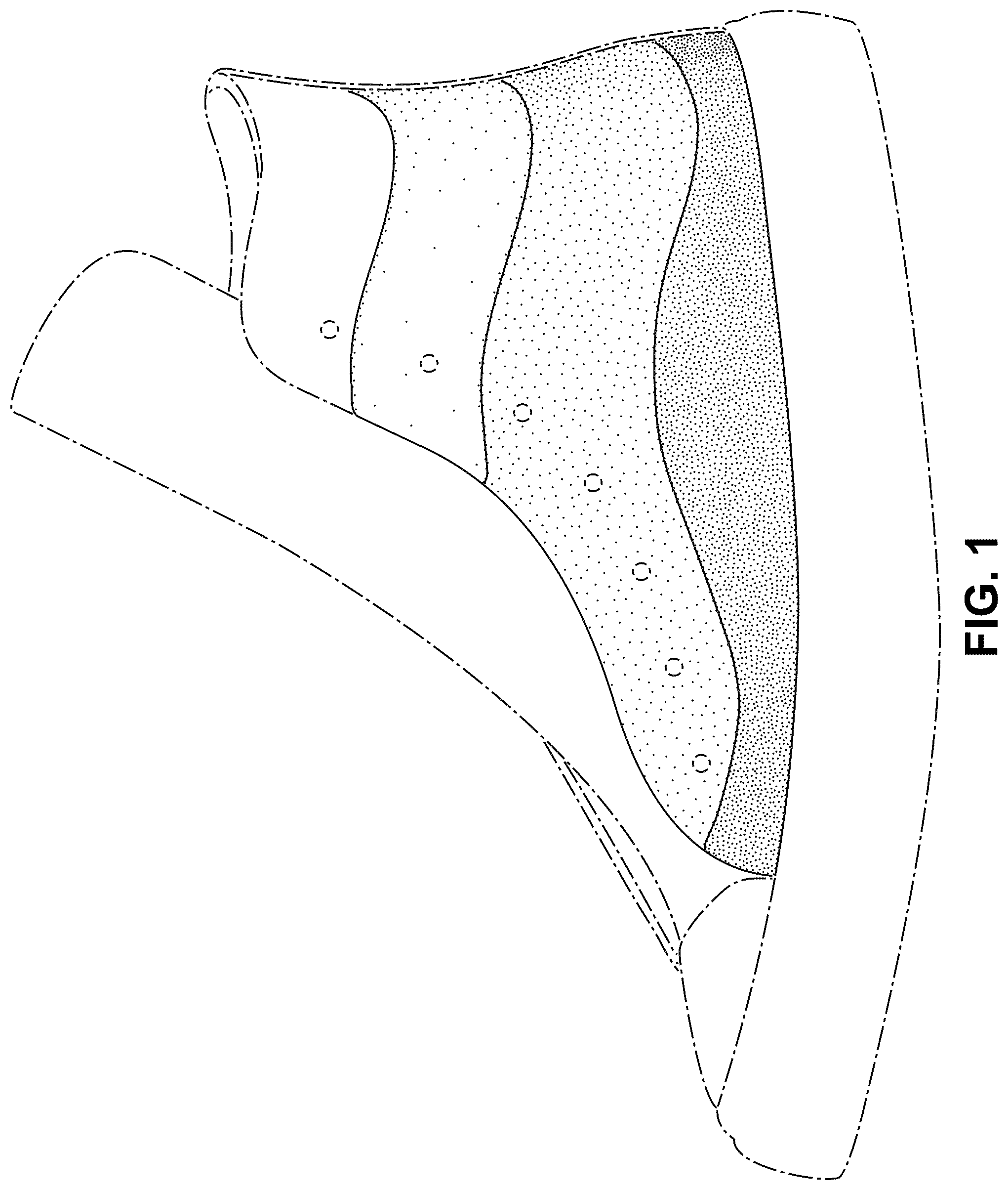 Patent USD1078229 Figure 1 – Shoe