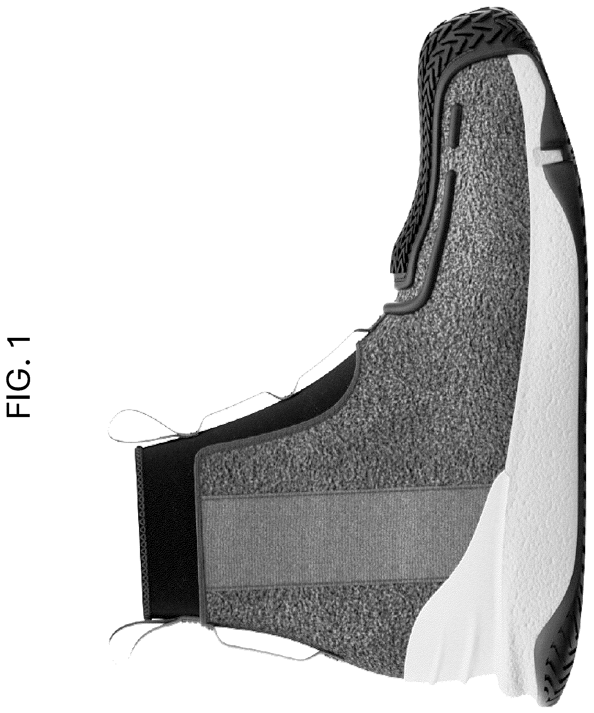 Patent USD1078230 Figure 1 – Inversion training shoe