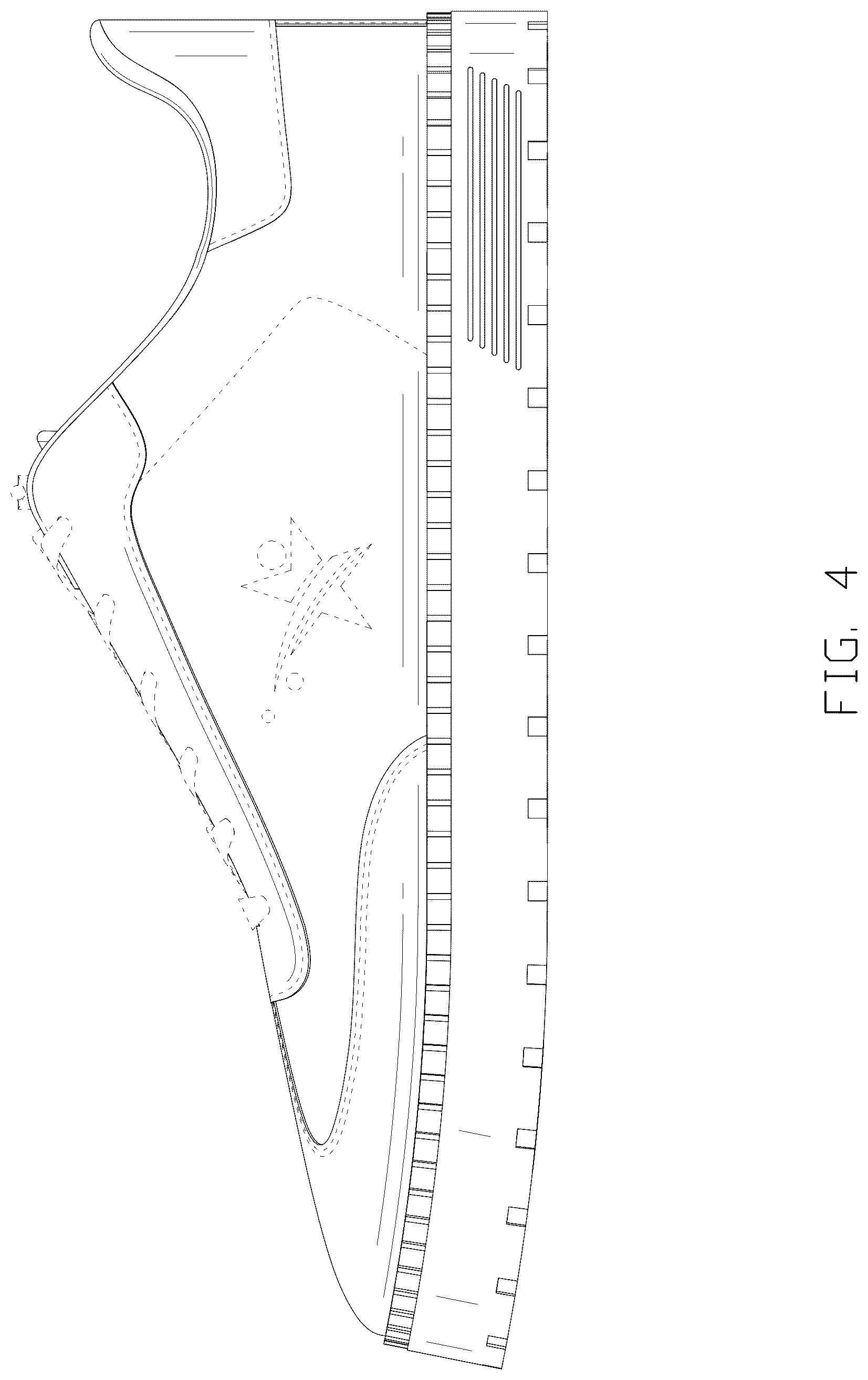 Patent USD1078231 Figure 4 – Shoe
