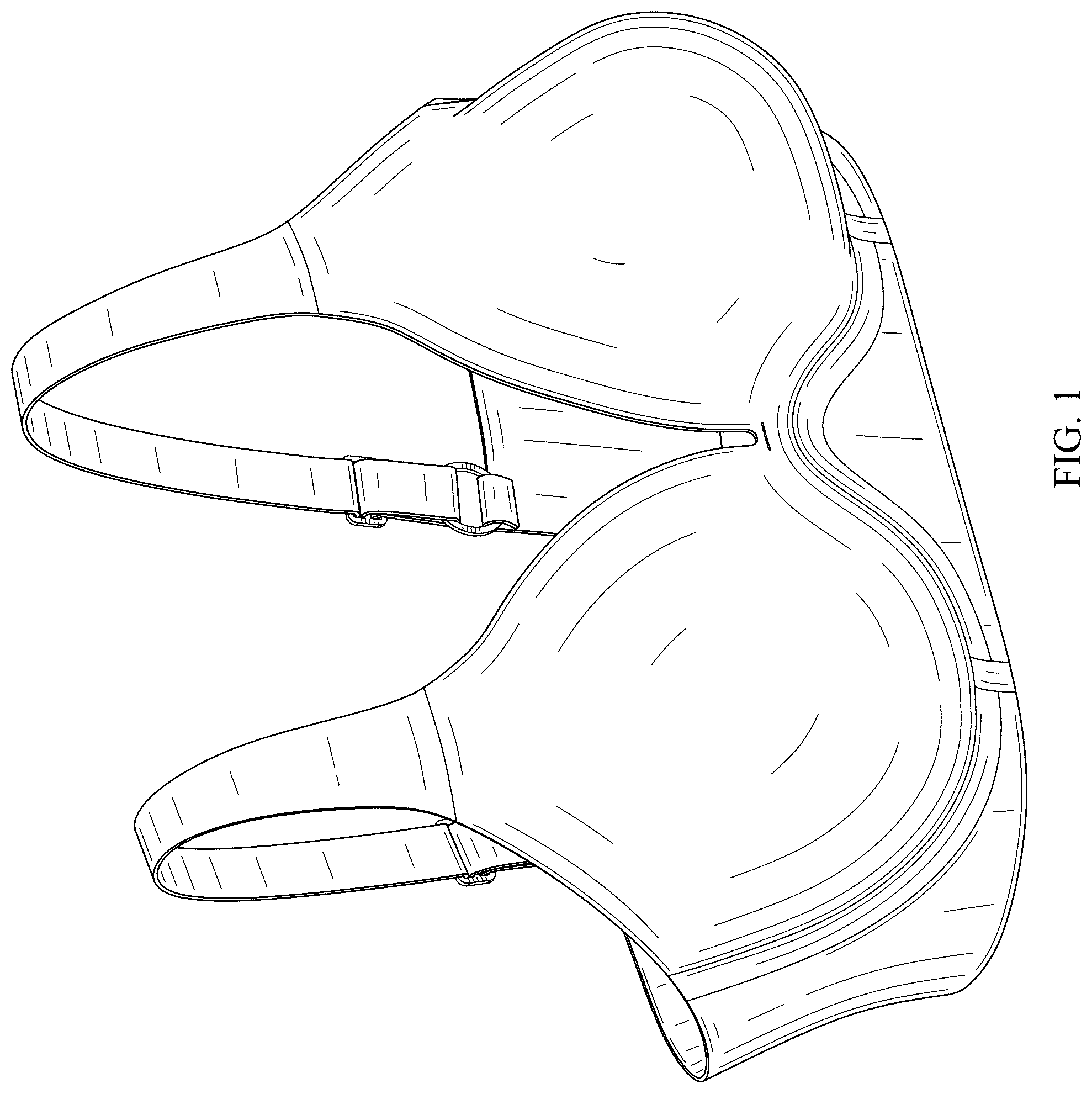 Patent USD1078232 Figure 1 – Plunge bra