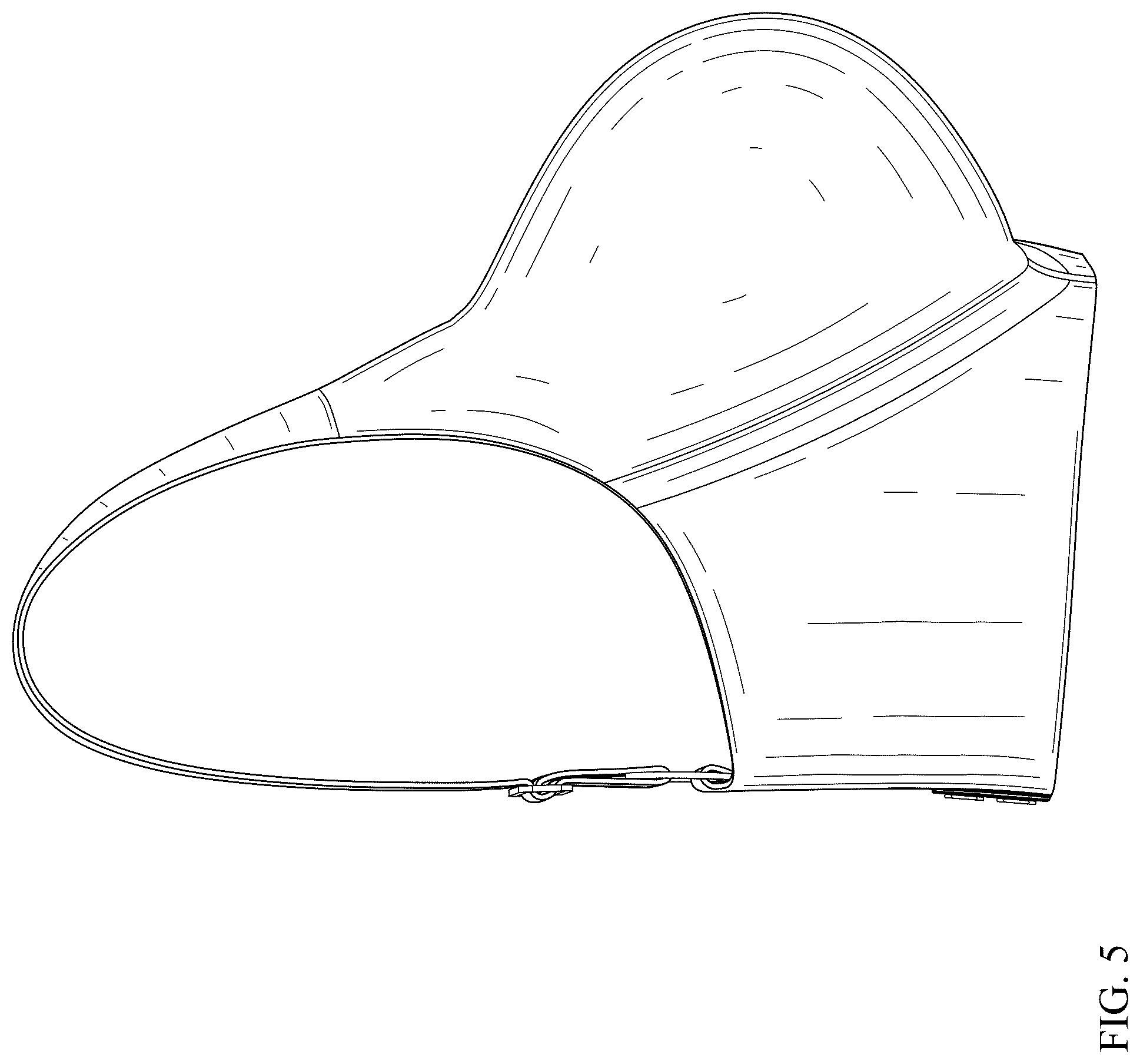 Patent USD1078232 Figure 5 – Plunge bra