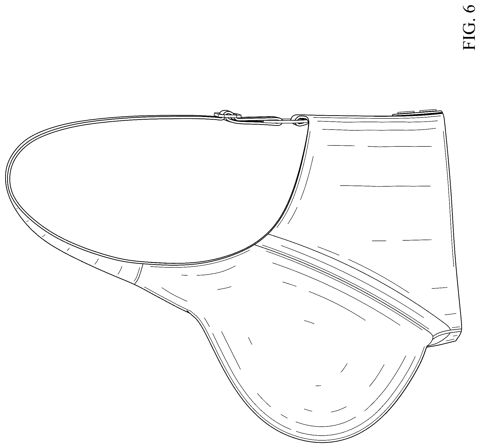 Patent USD1078232 Figure 6 – Plunge bra