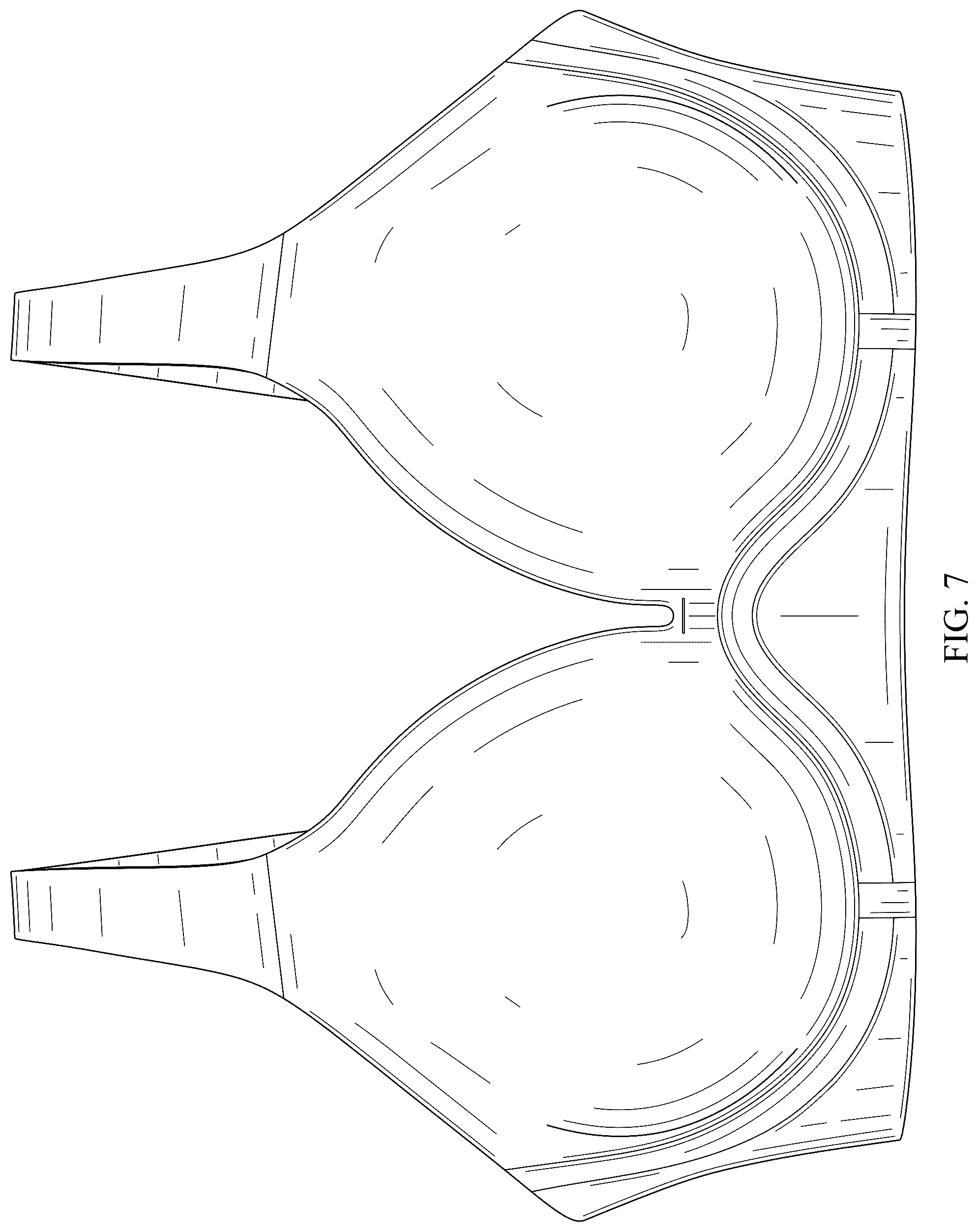 Patent USD1078232 Figure 7 – Plunge bra