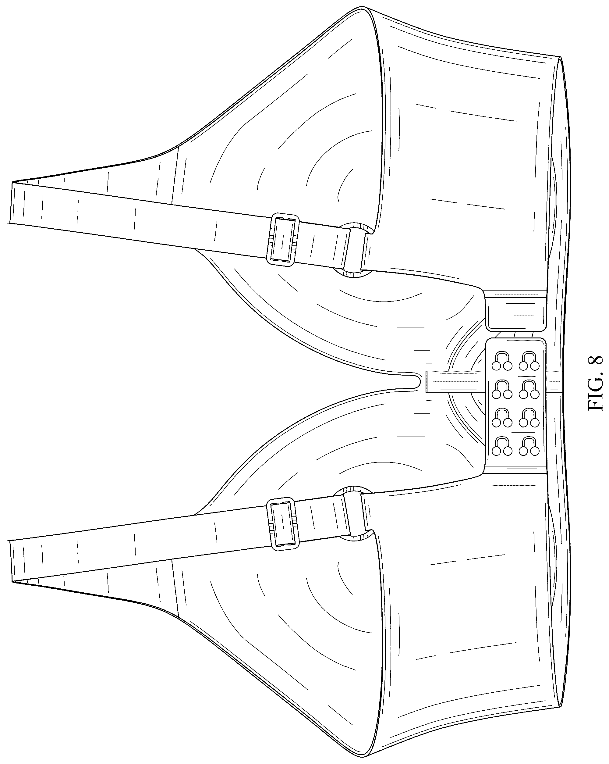 Patent USD1078232 Figure 8 – Plunge bra