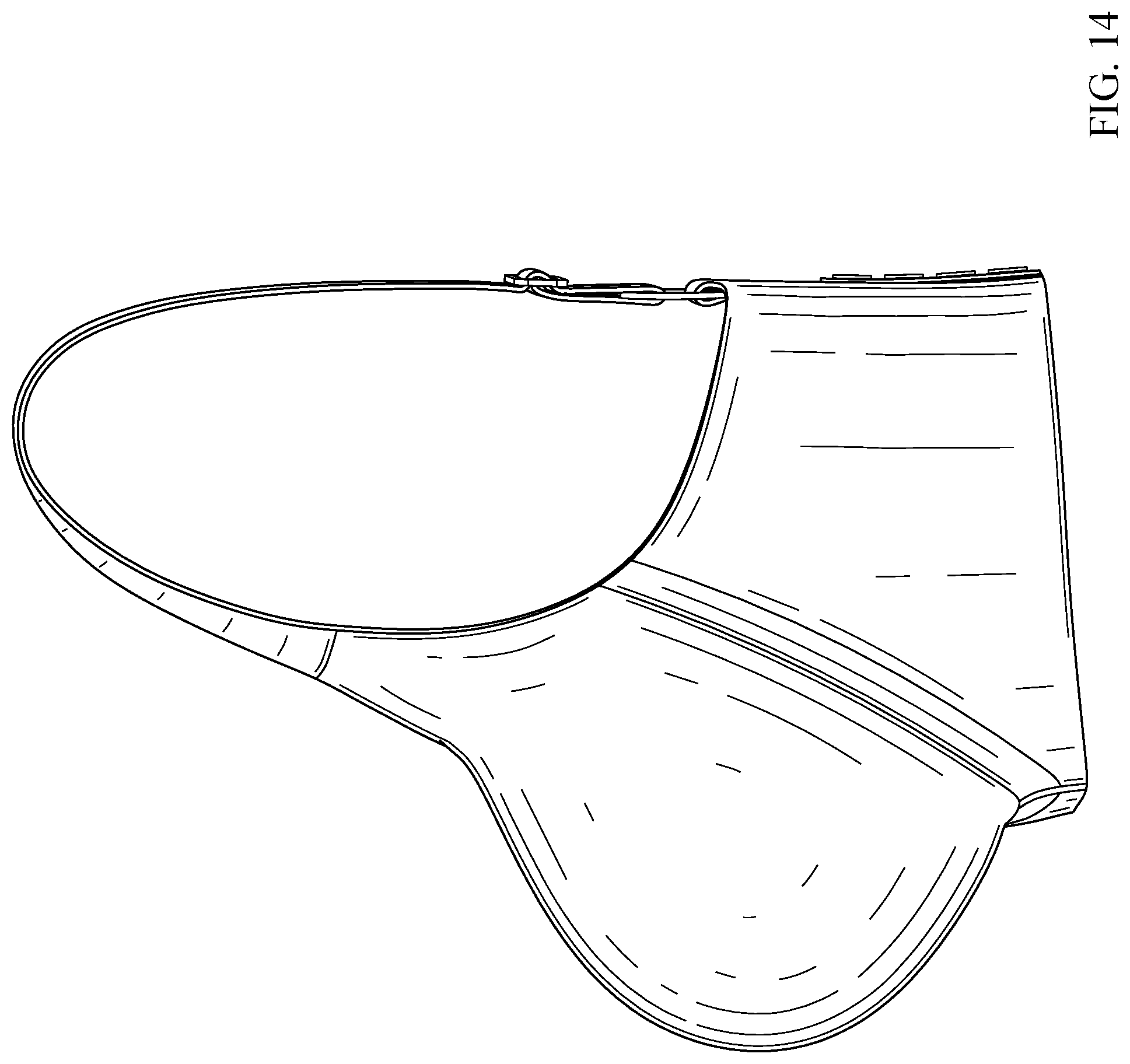 Patent USD1078232 Figure 14 – Plunge bra