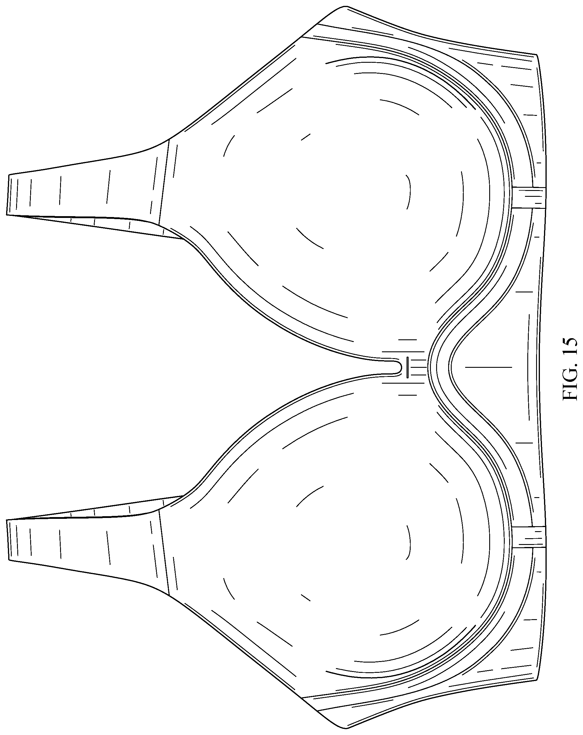 Patent USD1078232 Figure 15 – Plunge bra
