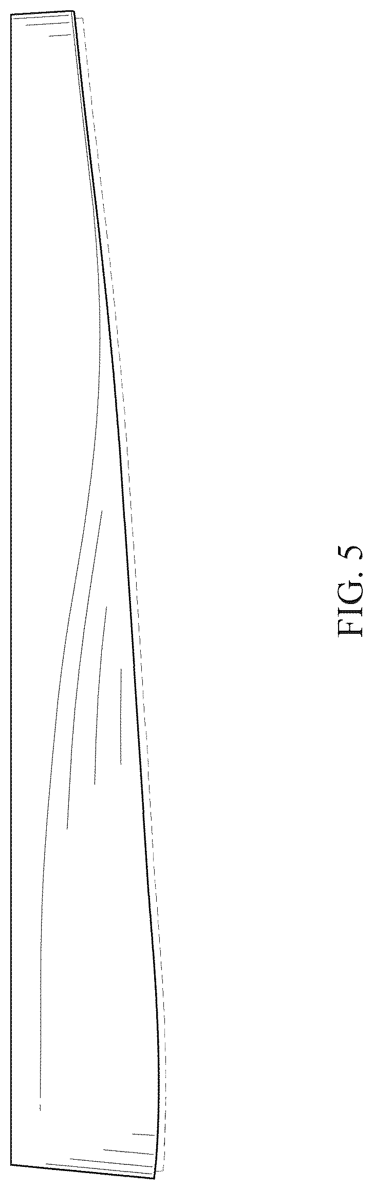 Patent USD1078242 Figure 5 – Shoe sole