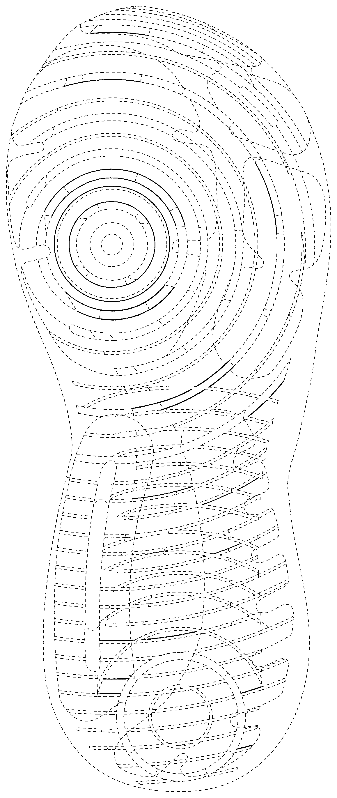 Patent USD1078248 Figure 1 – Shoe sole