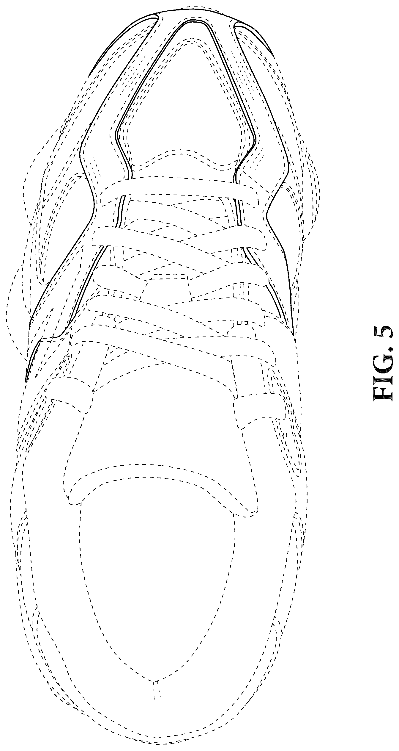 Patent USD1078251 Figure 5 – Article of footwear