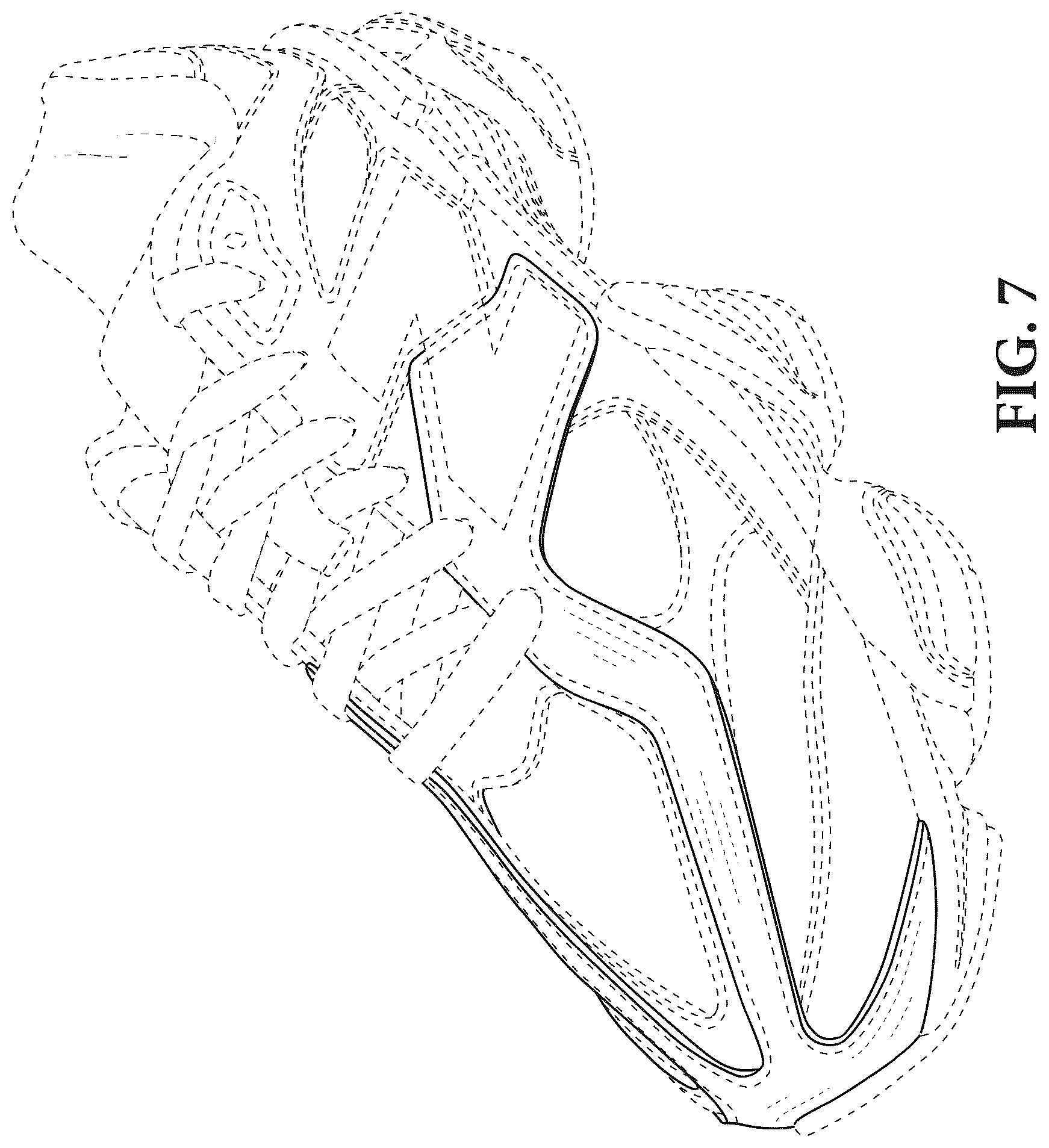 Patent USD1078251 Figure 7 – Article of footwear