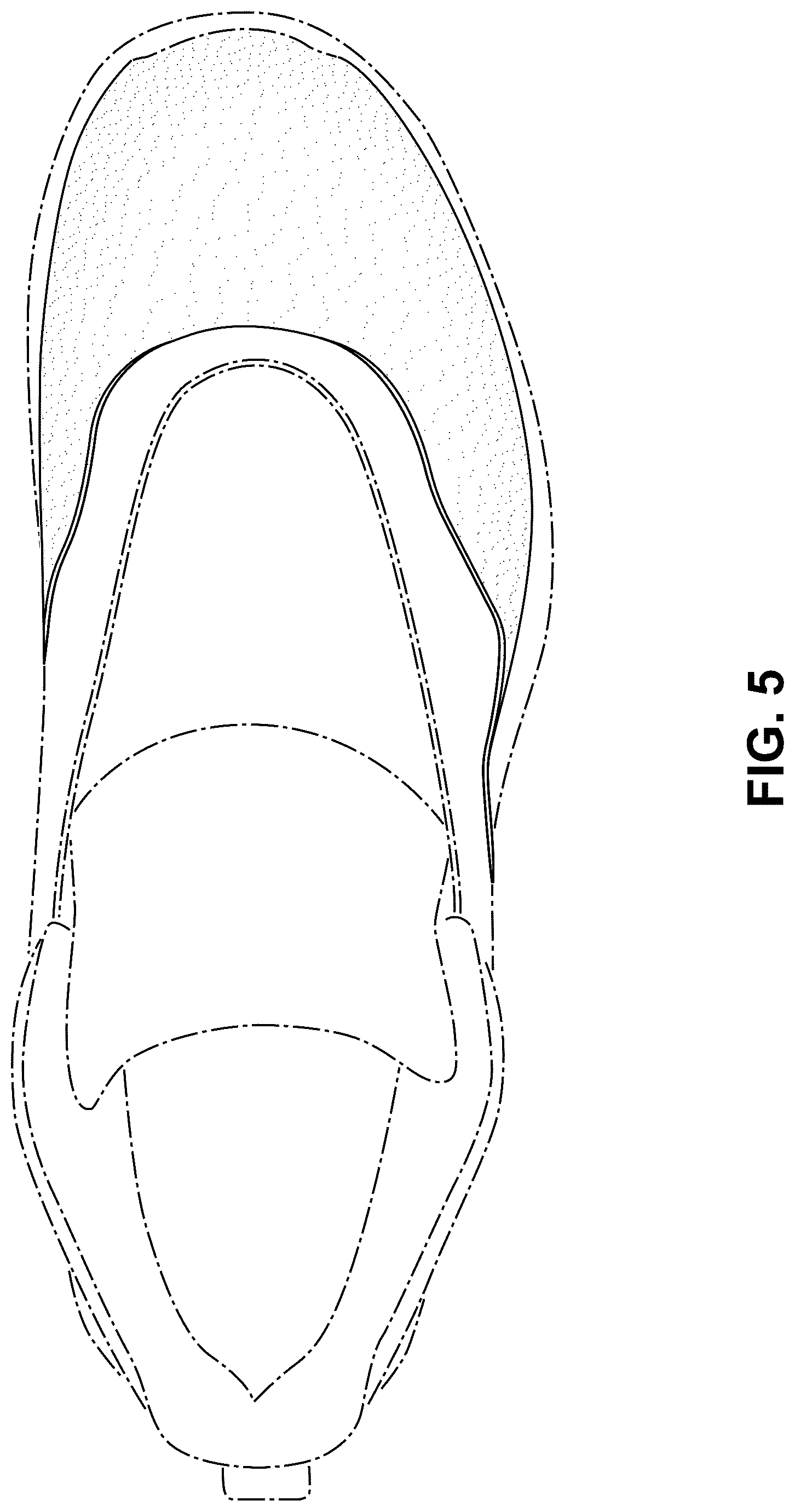 Patent USD1078253 Figure 5 – Shoe