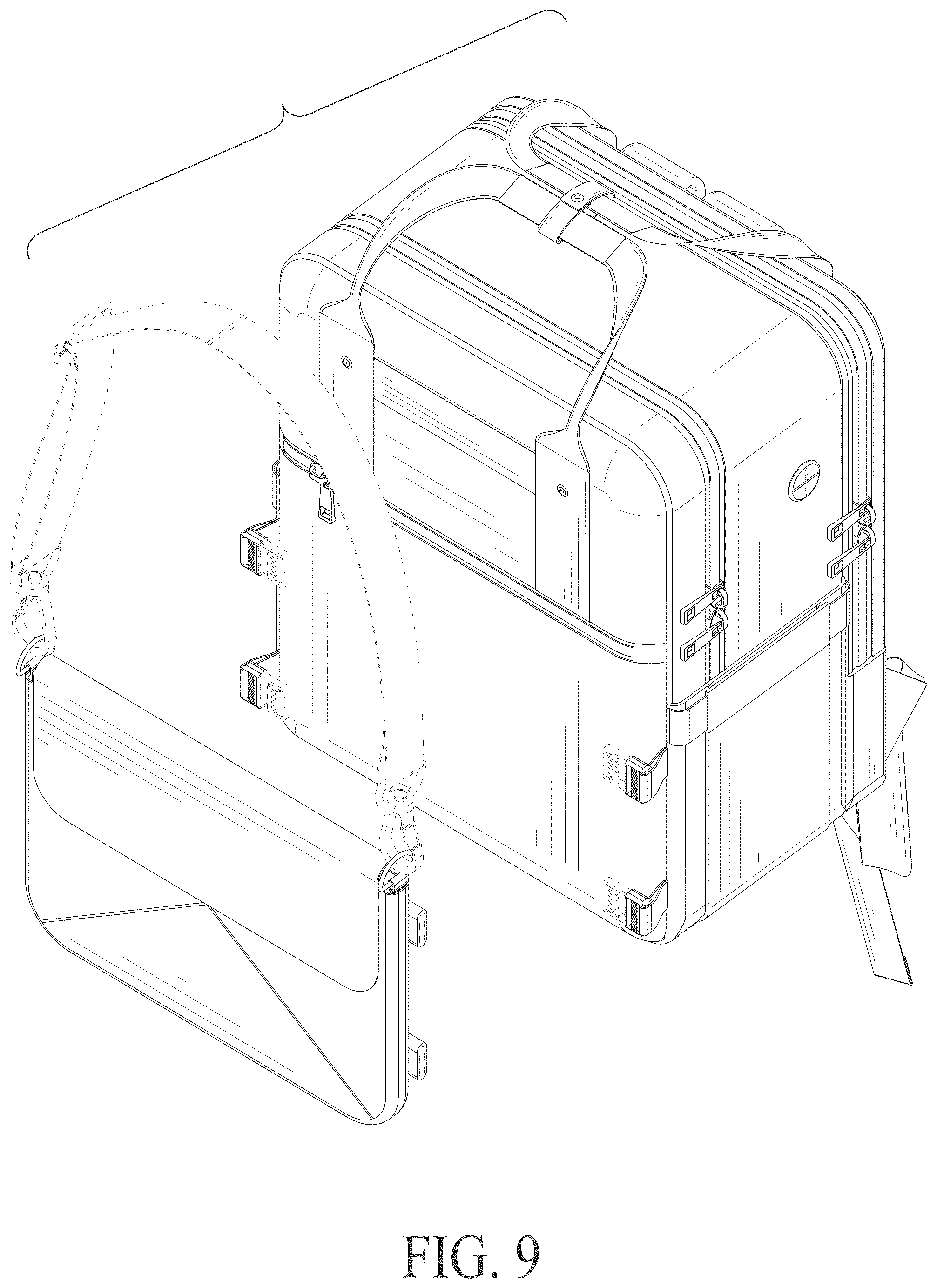 Patent USD1078265 Figure 9 – Backpack