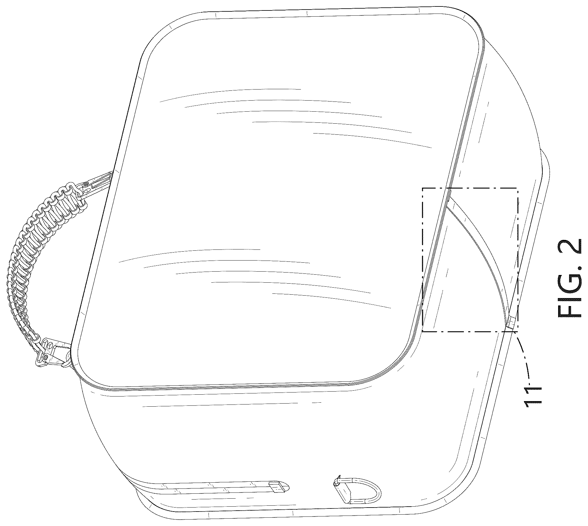 Patent USD1078270 Figure 2 – Bag