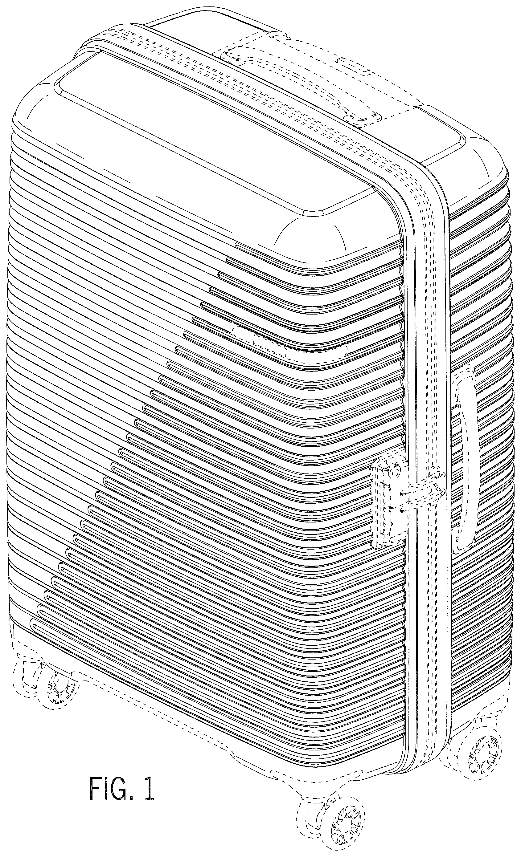 Patent USD1078272 Figure 1 – Luggage case