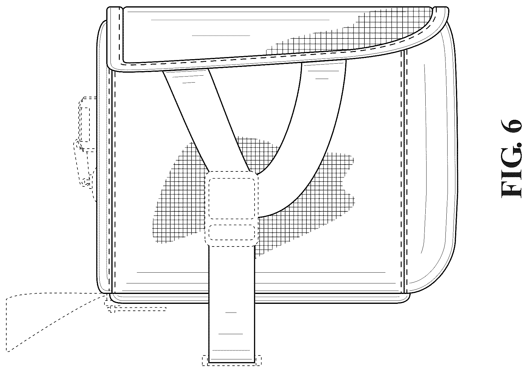 Patent USD1078276 Figure 6 – Bag