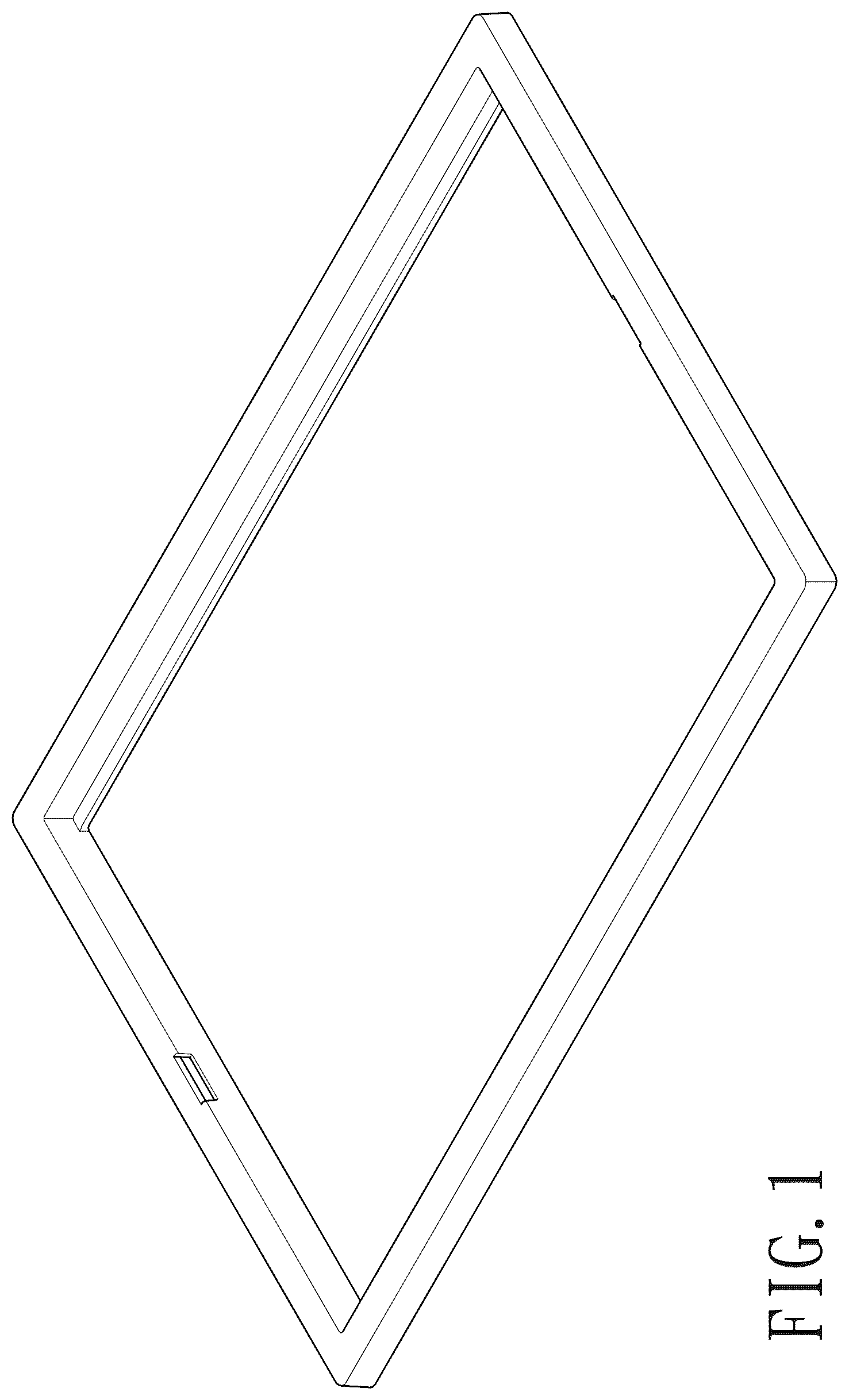 Patent USD1078279 Figure 1 – Frame for storage box