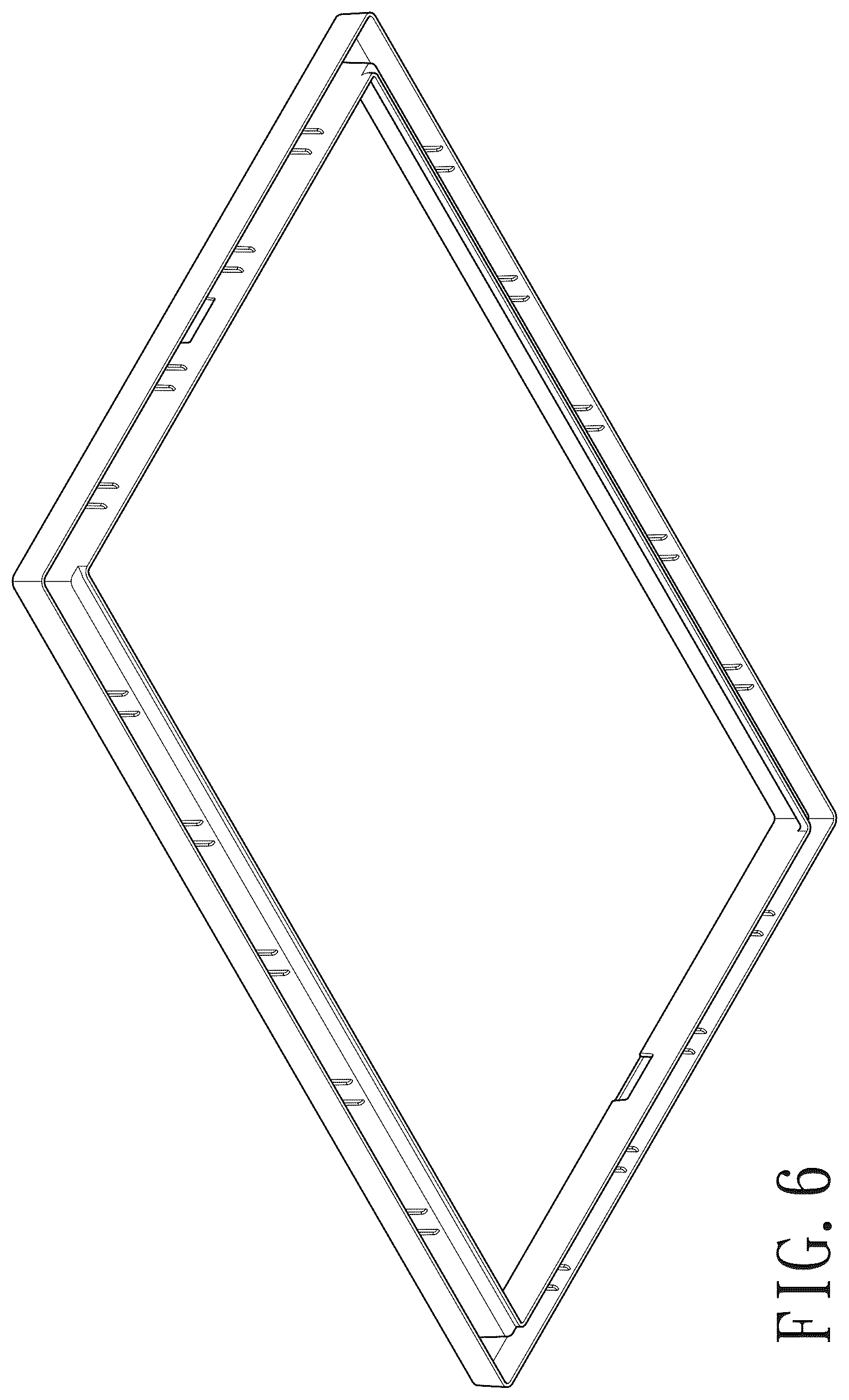 Patent USD1078279 Figure 5 – Frame for storage box