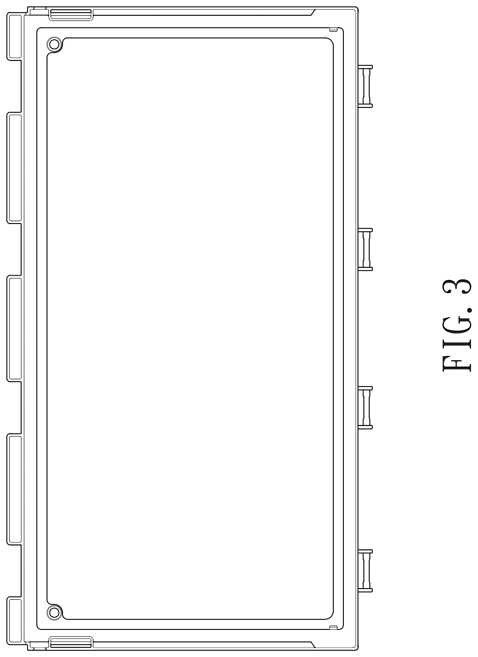 Patent USD1078280 Figure 3 – Frame for storage box