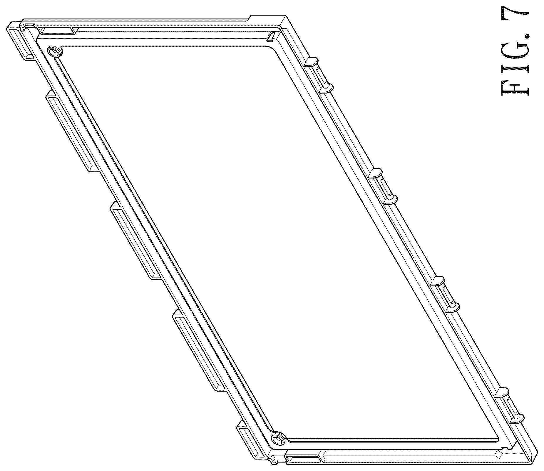 Patent USD1078280 Figure 6 – Frame for storage box