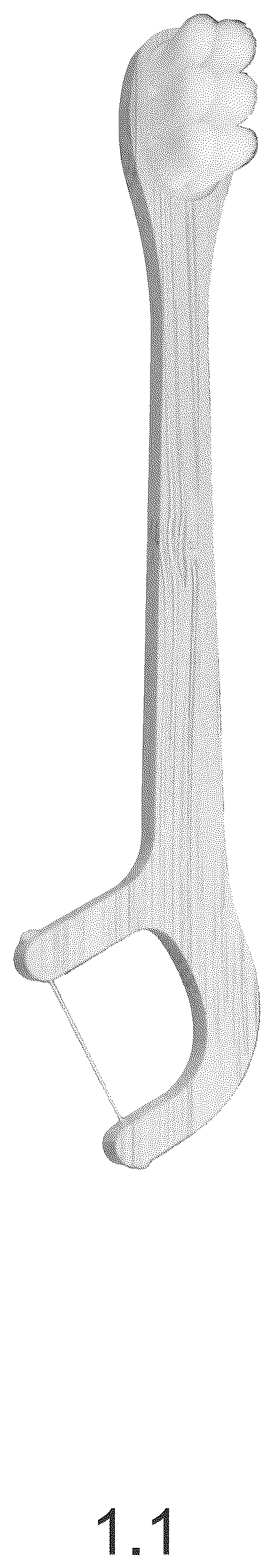 Patent USD1078284 Figure 1 – Tooth cleaner