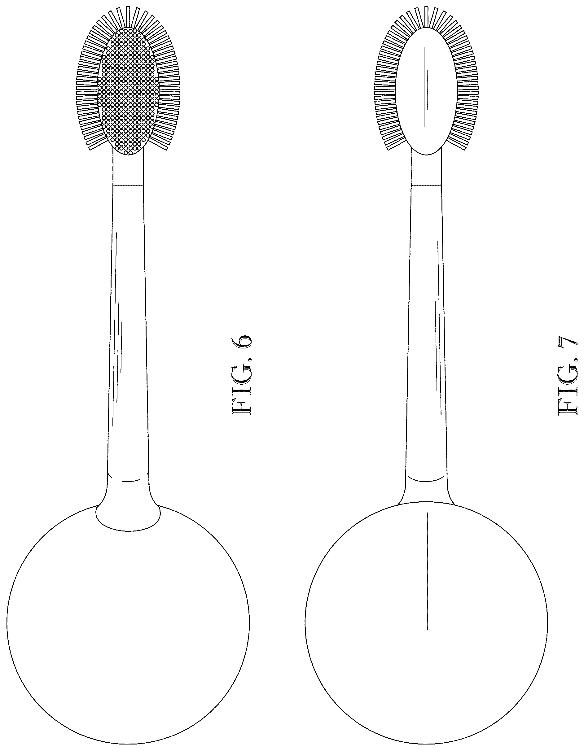 Patent USD1078285 Figure 5 – Brush for cleaning a tooth aligner tray