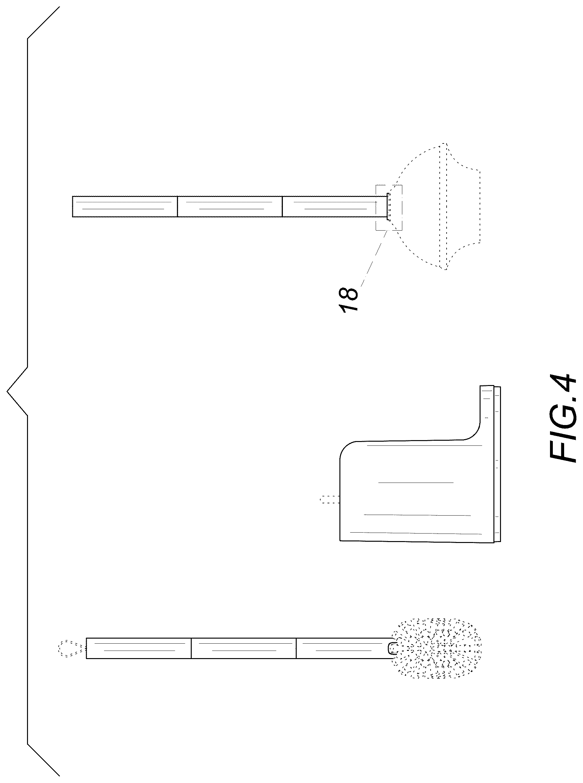 Patent USD1078286 Figure 4 – Toilet brush and holder set