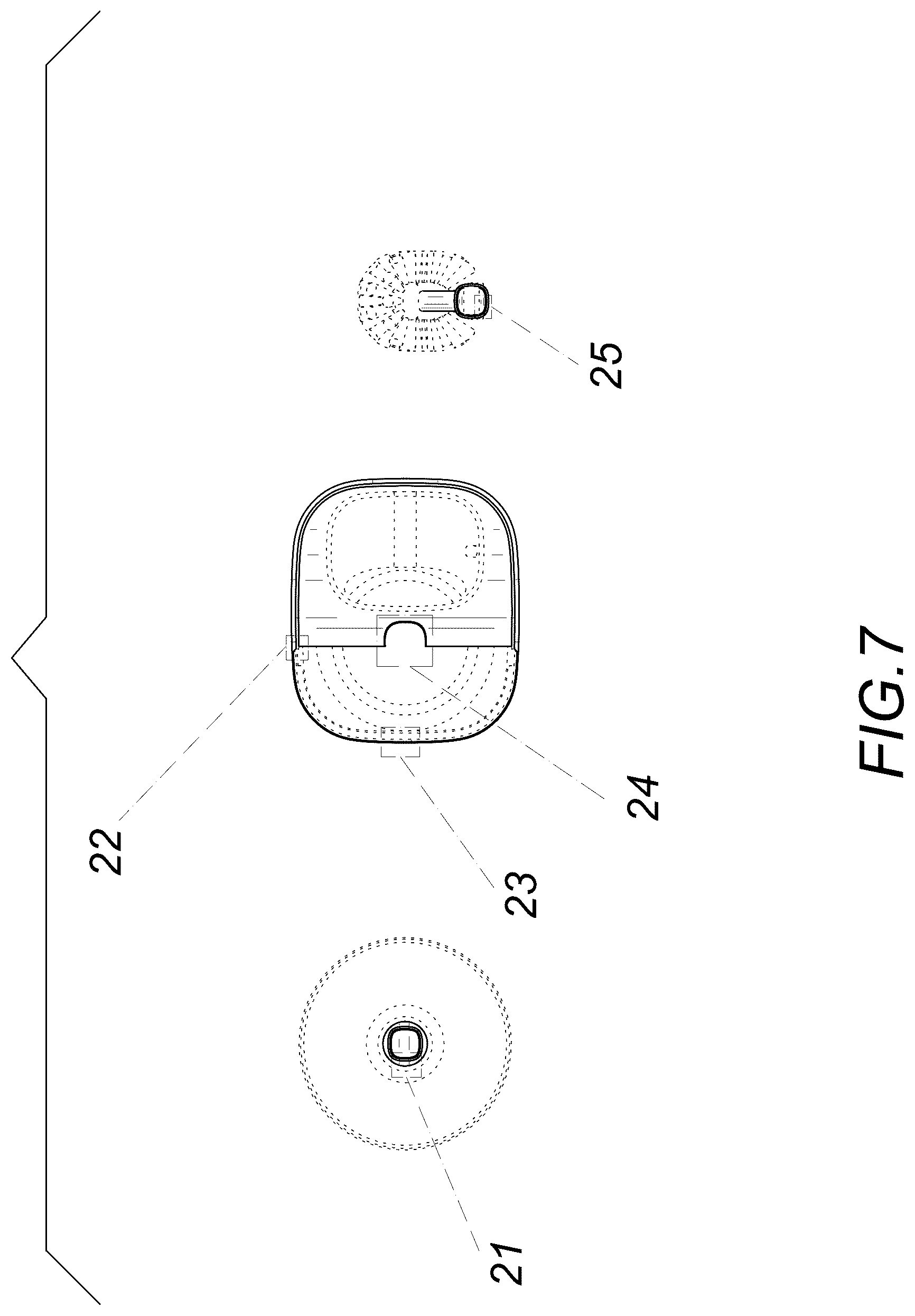 Patent USD1078286 Figure 7 – Toilet brush and holder set