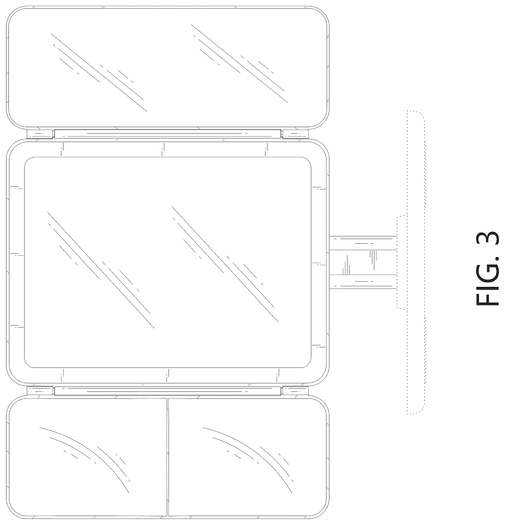 Patent USD1078293 Figure 3 – Vanity mirror