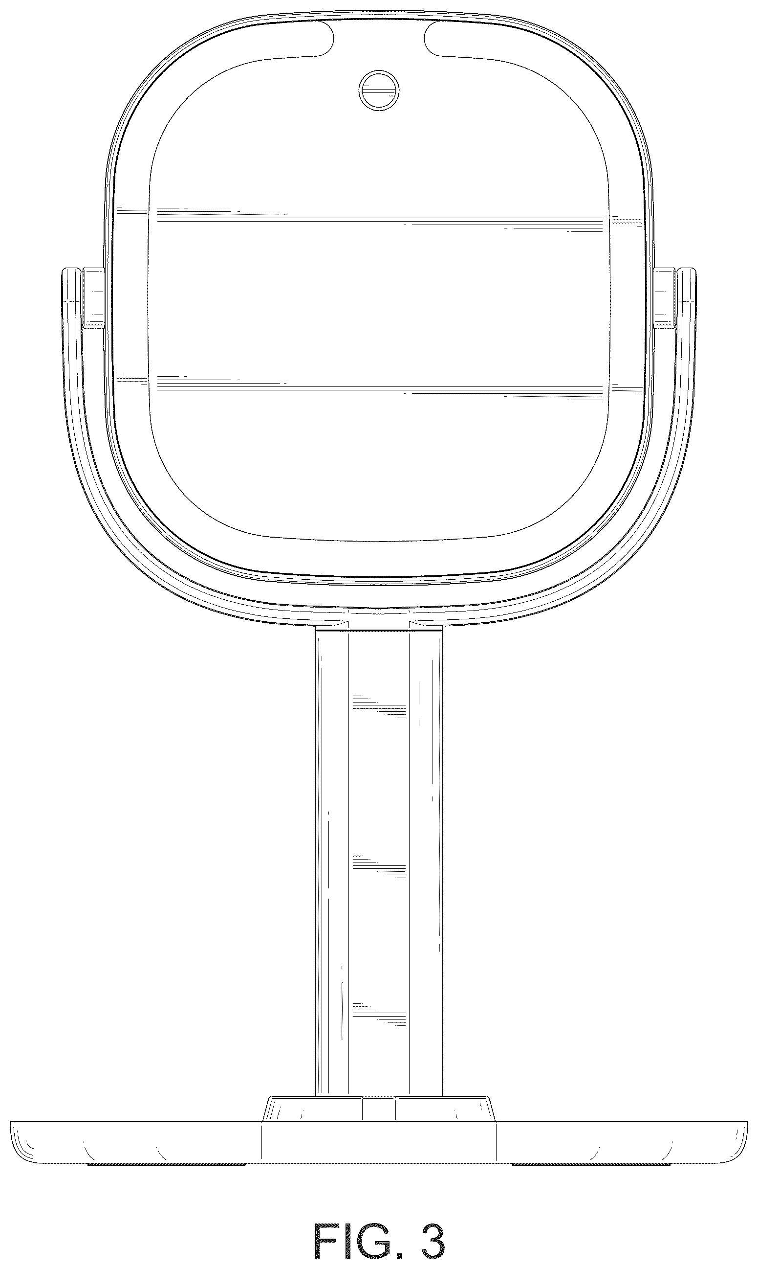Patent USD1078294 Figure 3 – Vanity mirror