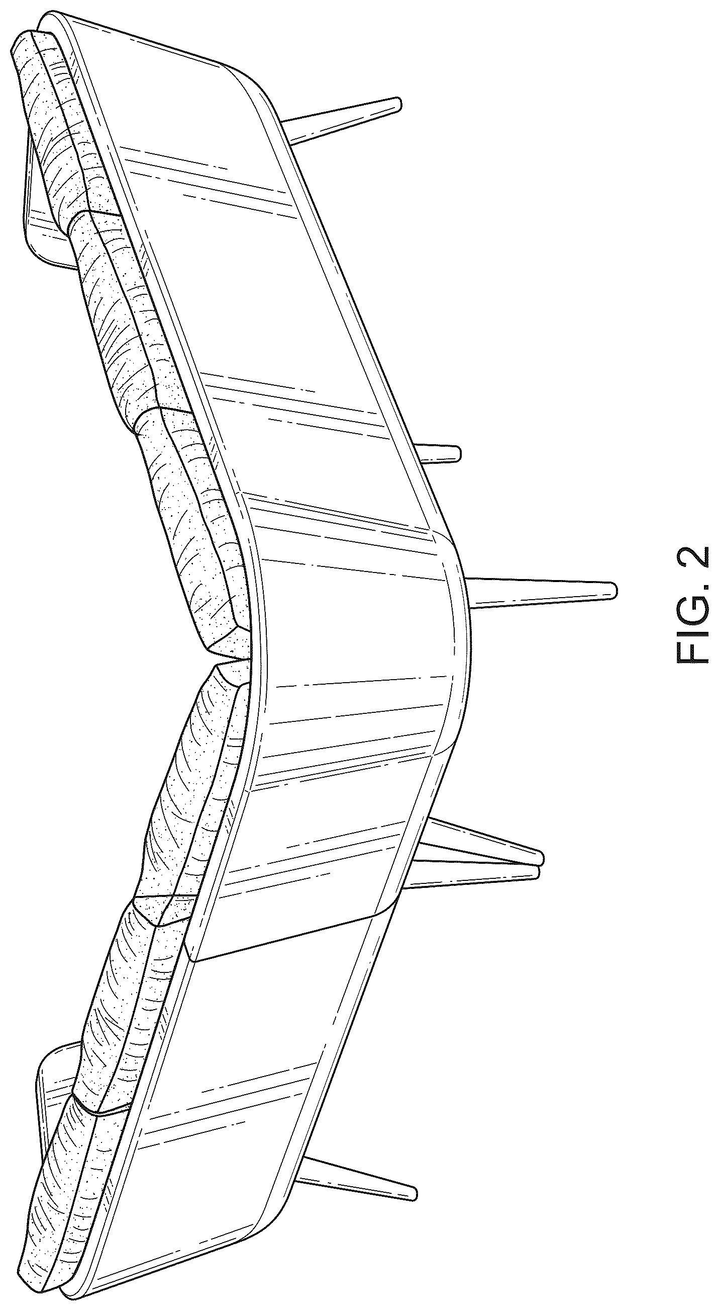 Patent USD1078304 Figure 2 – Corner furniture set