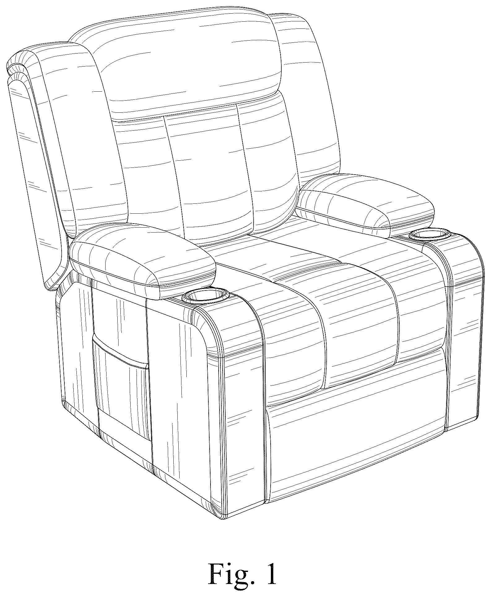Patent USD1078307 Figure 1 – Sofa