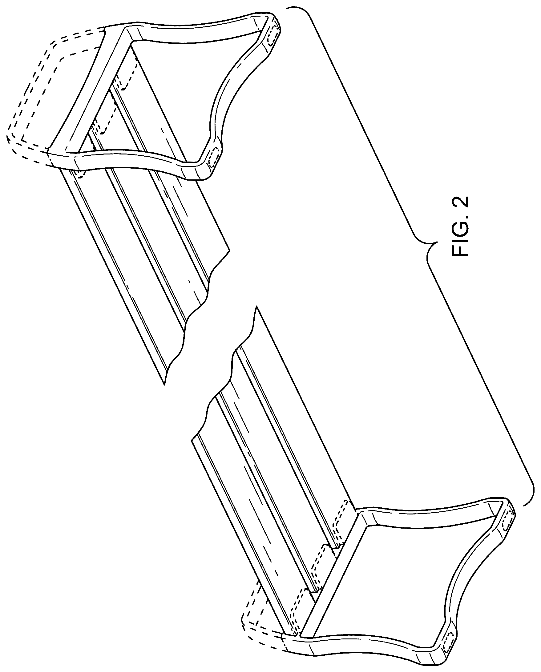 Patent USD1078310 Figure 2 – Bench