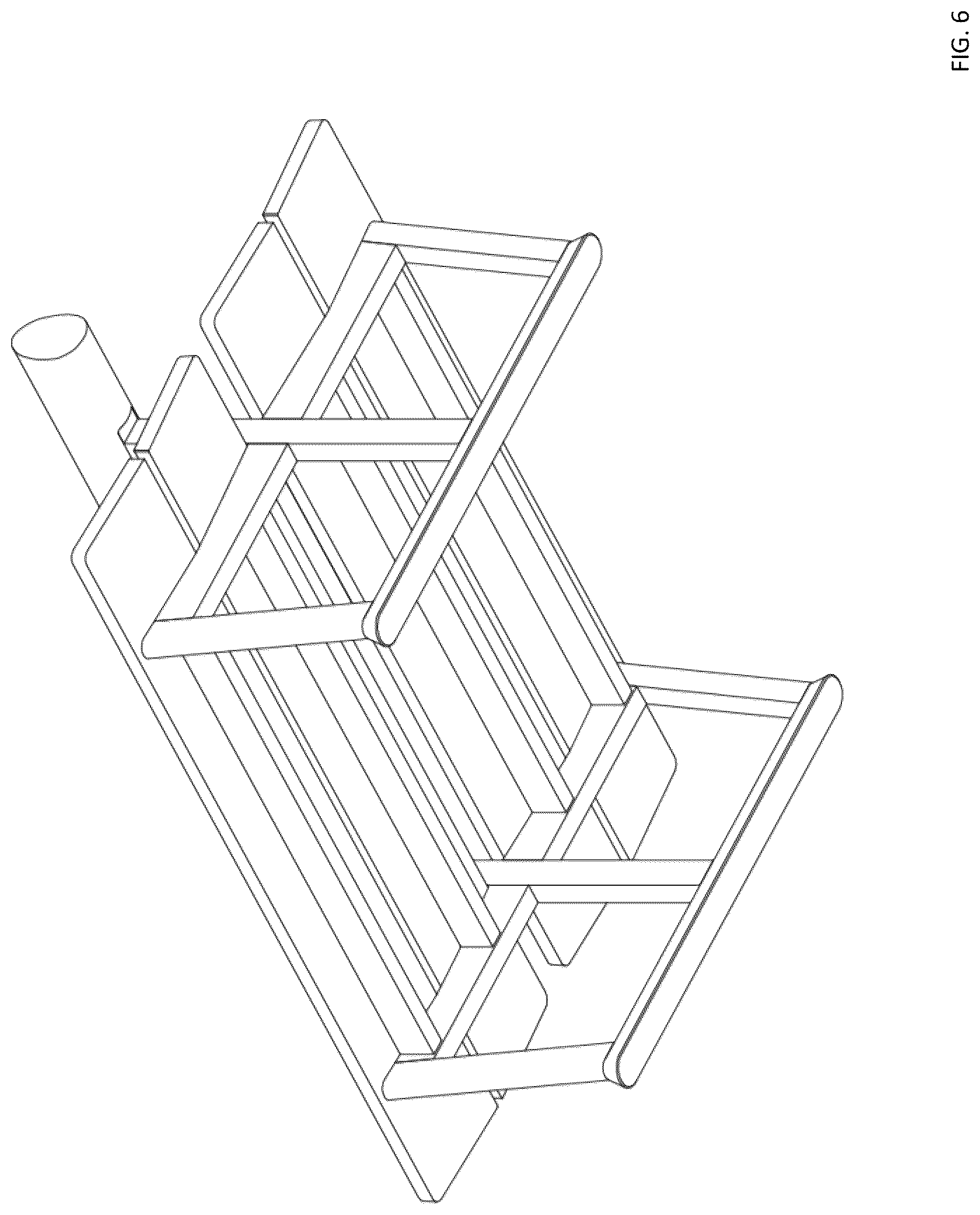 Patent USD1078311 Figure 6 – Bench