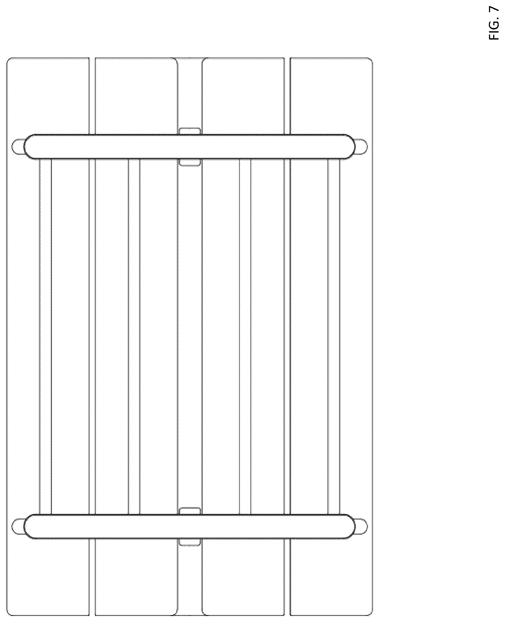 Patent USD1078311 Figure 7 – Bench