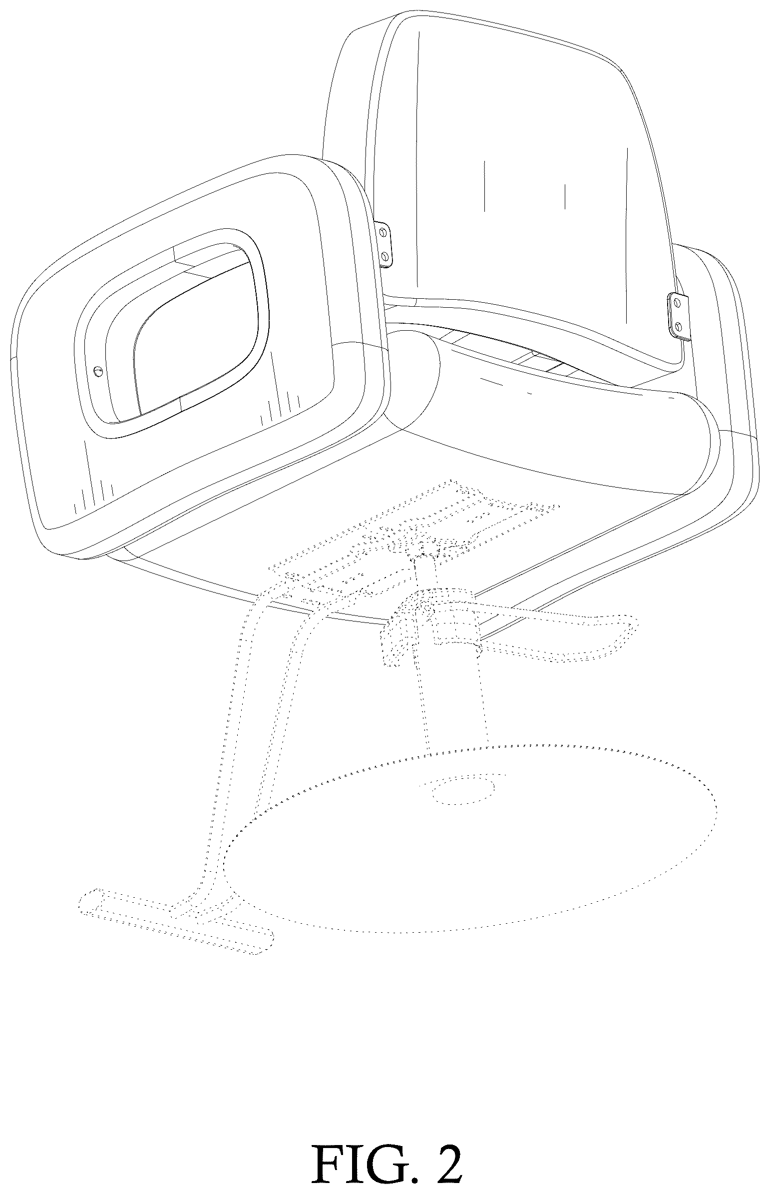 Patent USD1078312 Figure 2 – Salon chair