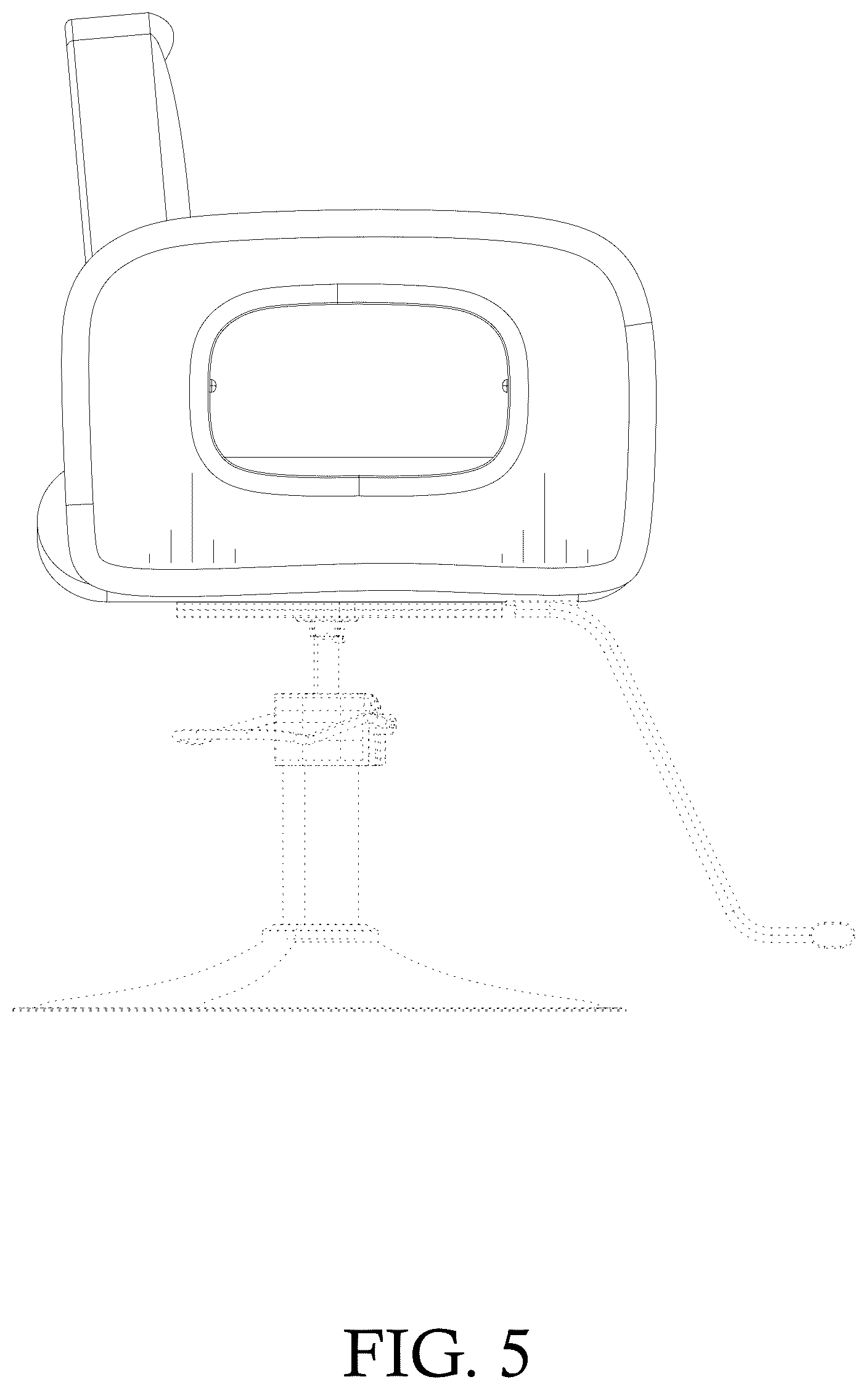 Patent USD1078312 Figure 5 – Salon chair