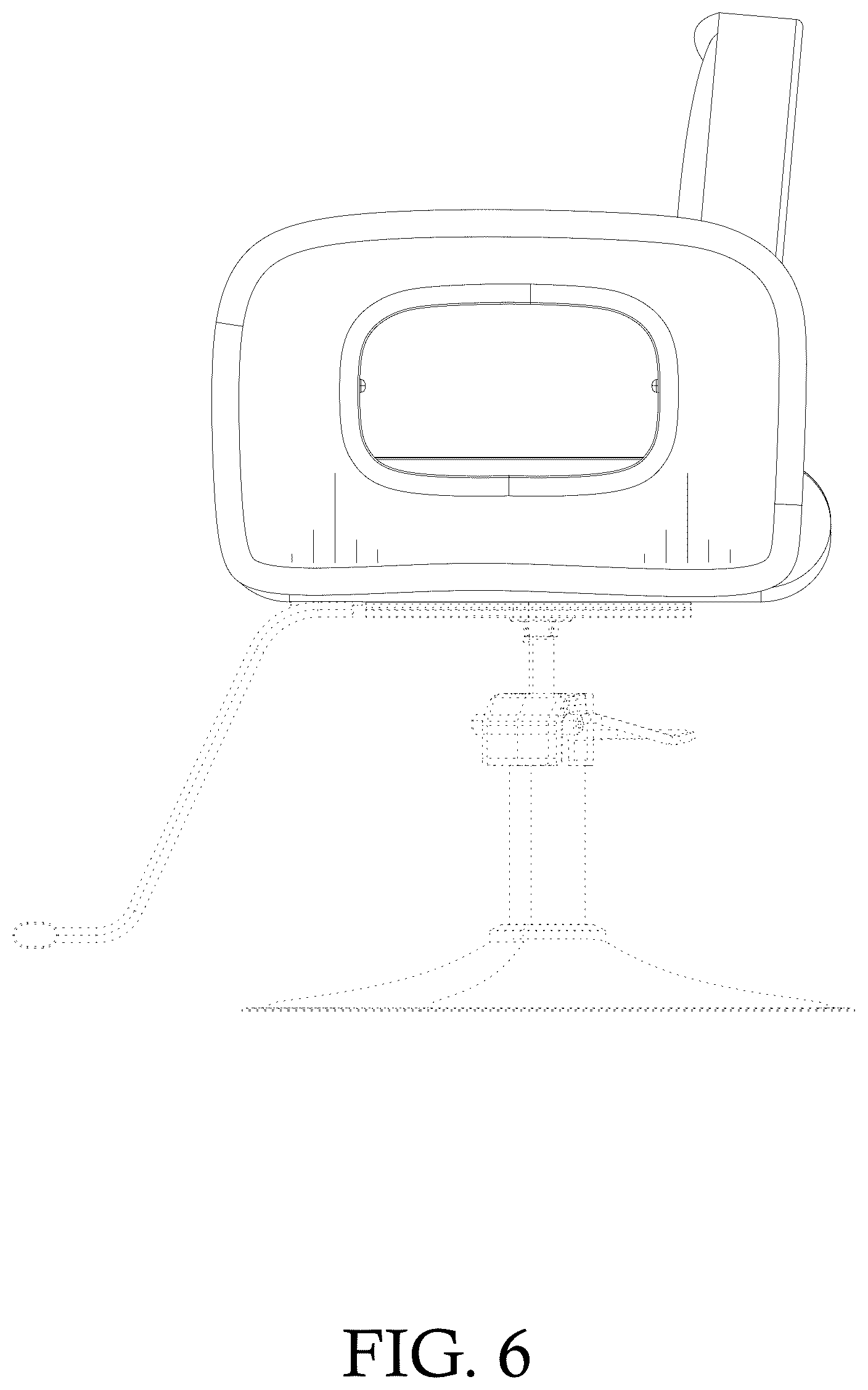 Patent USD1078312 Figure 6 – Salon chair
