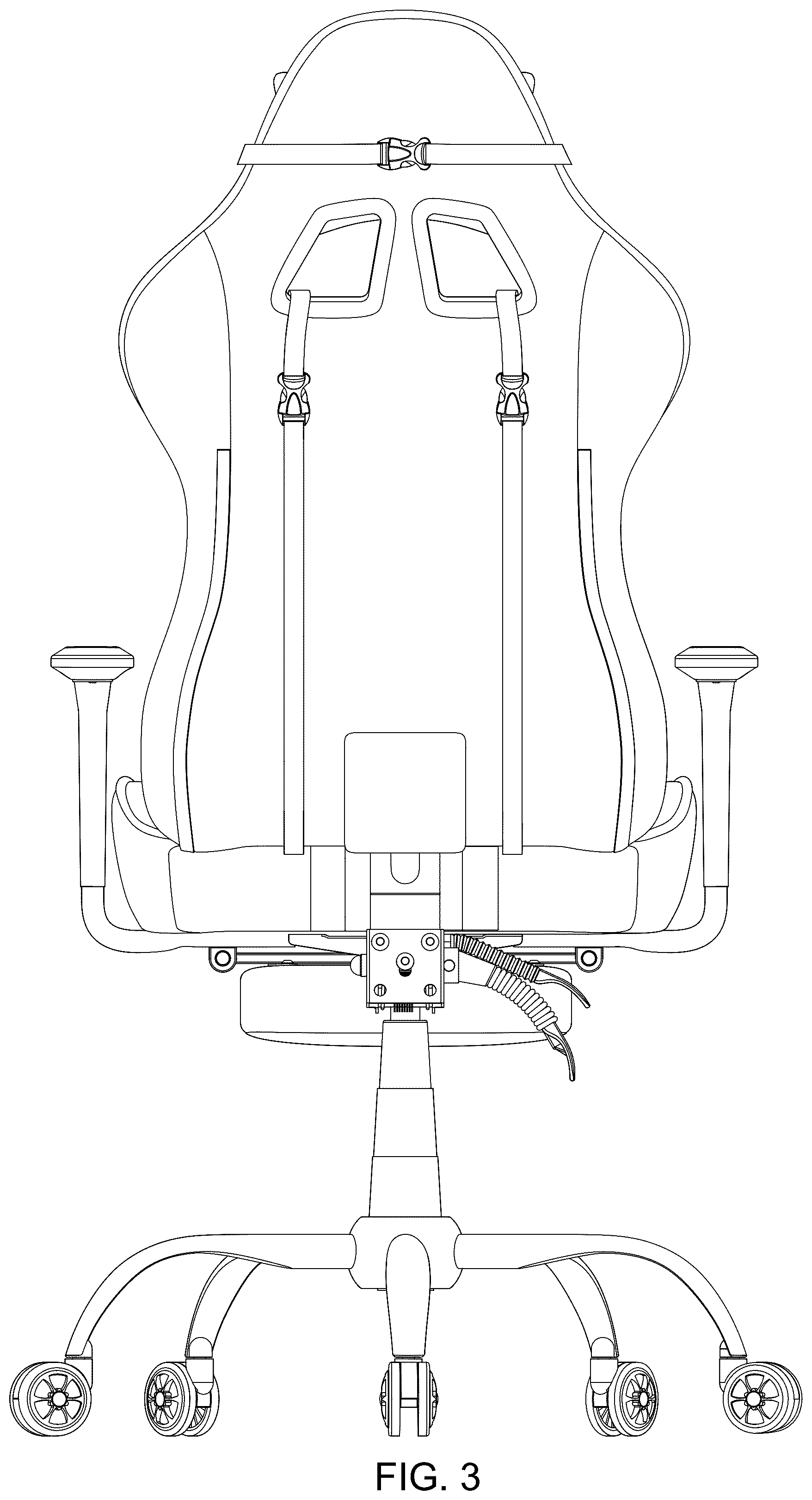 Patent USD1078313 Figure 3 – E-sports chair