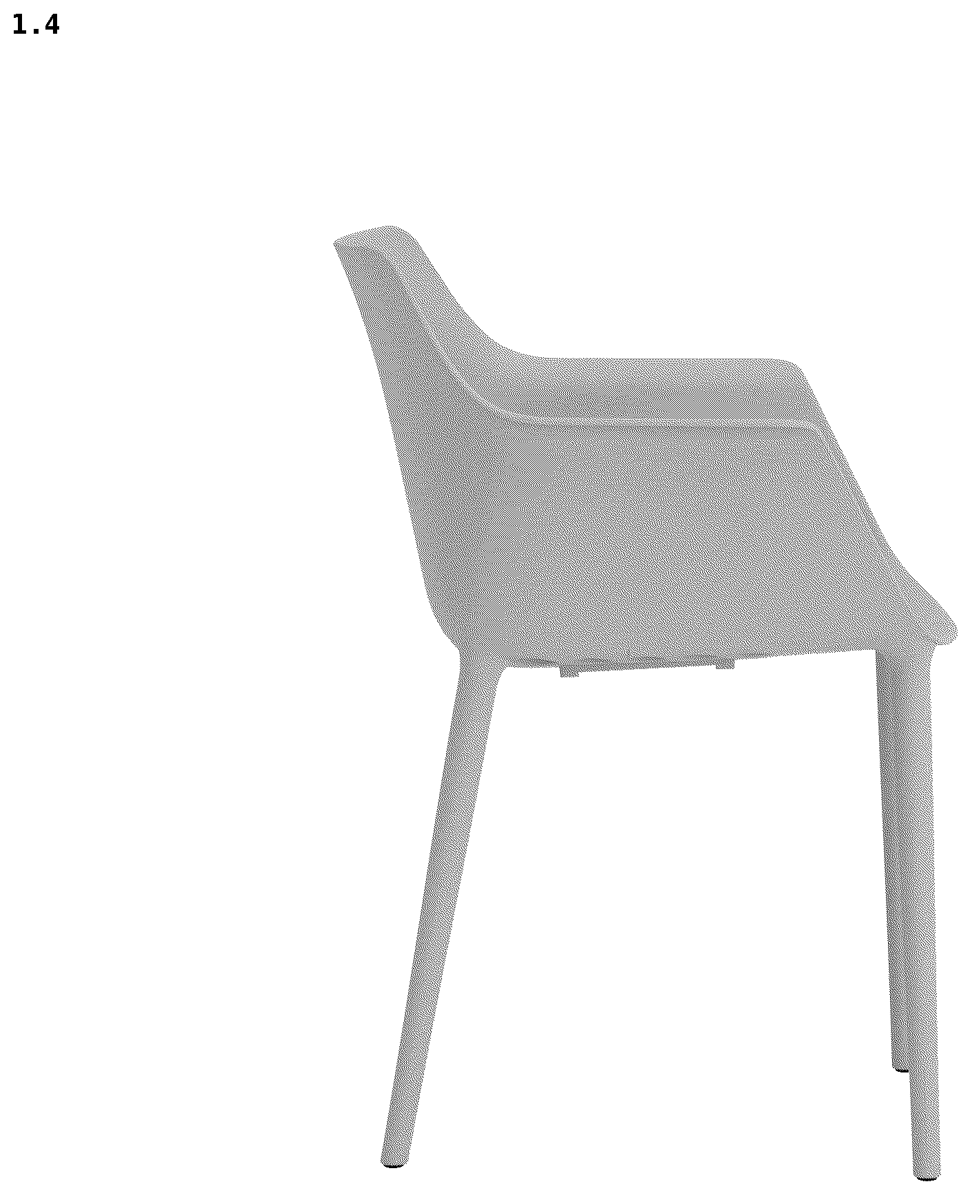 Patent USD1078319 Figure 4 – Chair with armrests