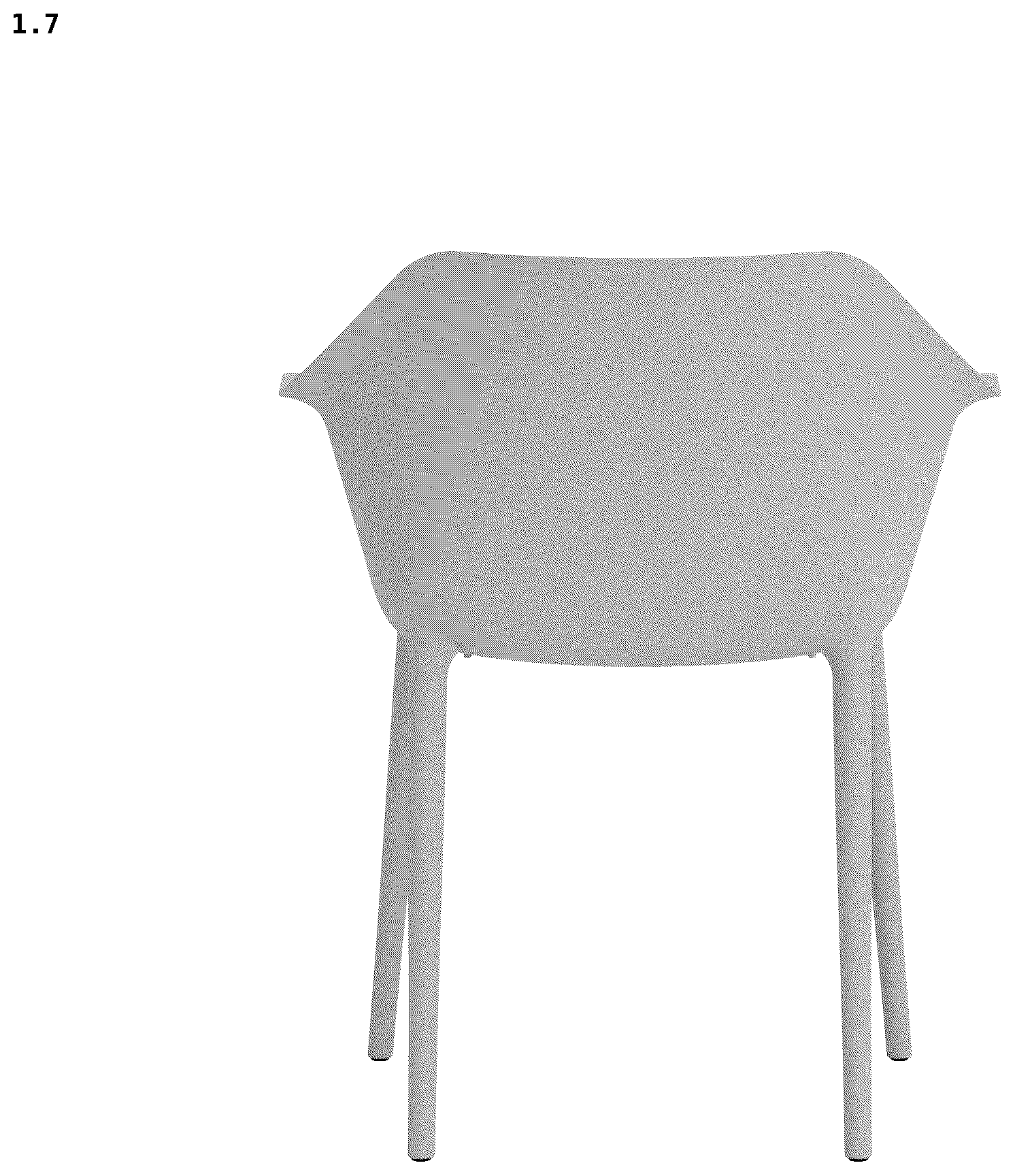 Patent USD1078319 Figure 7 – Chair with armrests