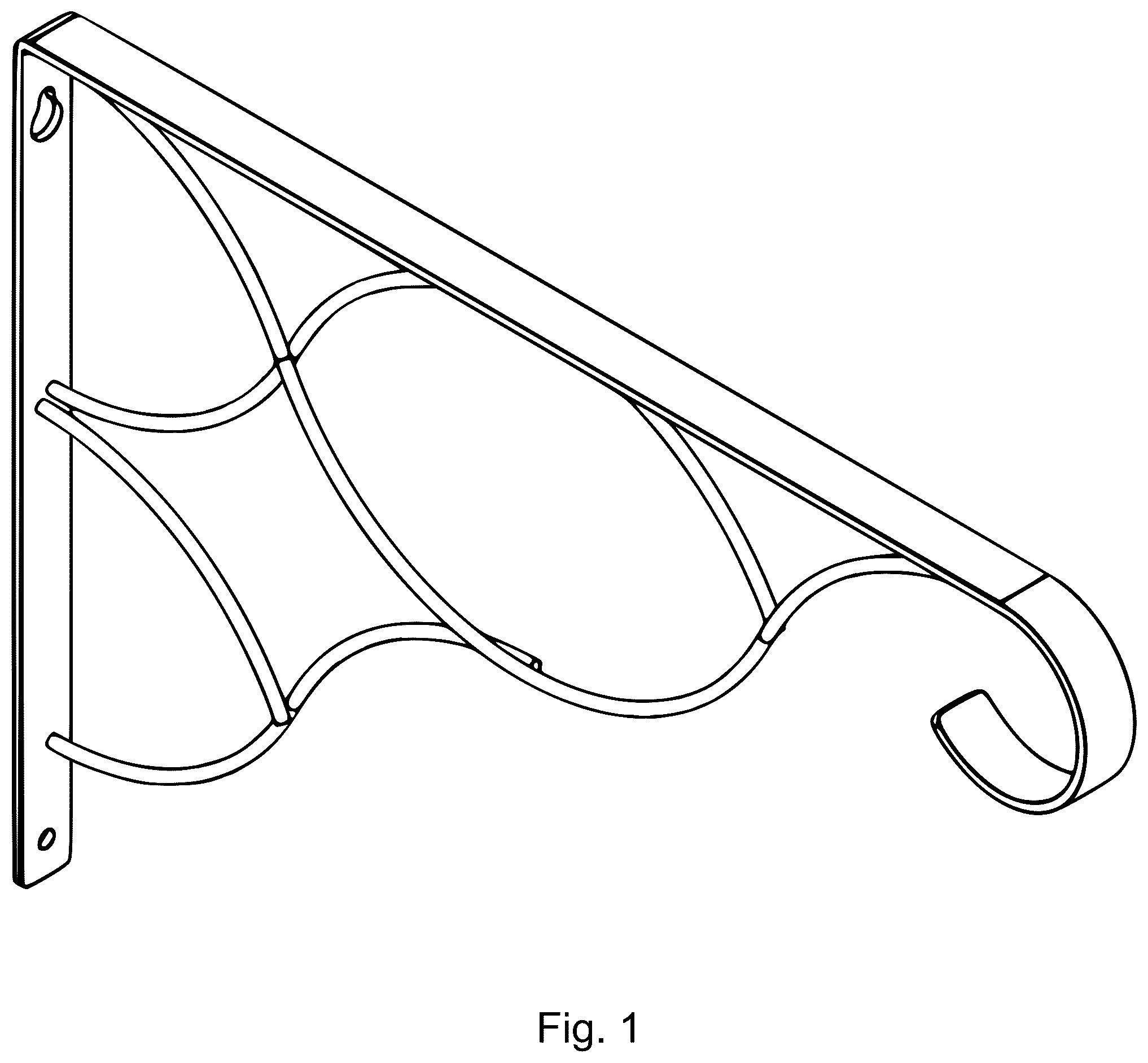 Patent USD1078329 Figure 1 – Plant bracket
