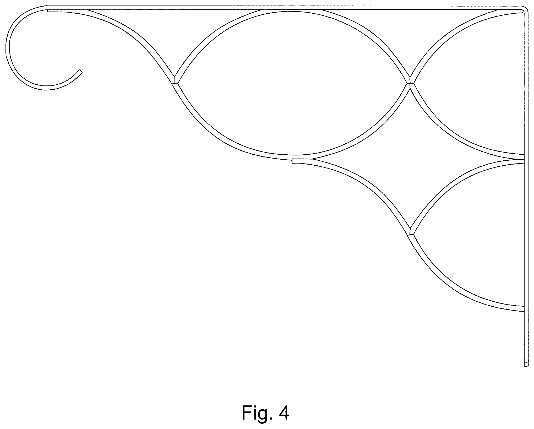 Patent USD1078329 Figure 4 – Plant bracket
