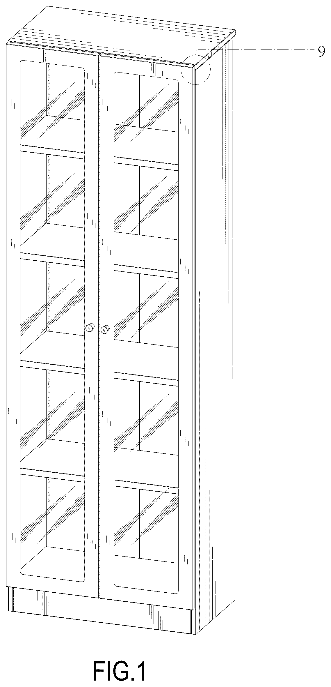Patent USD1078341 — Book cabinet — Figure 1