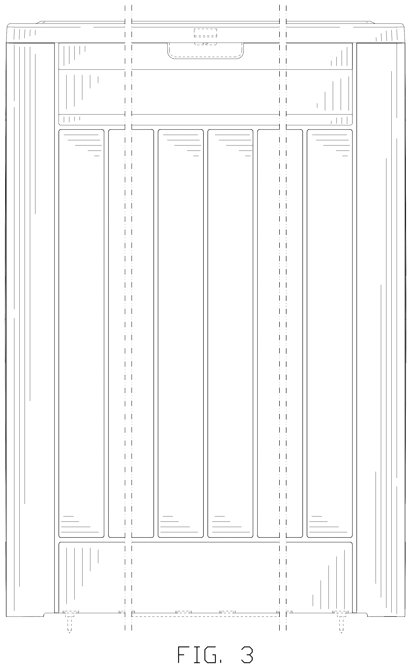 Patent USD1078343 Figure 3 – Storage box