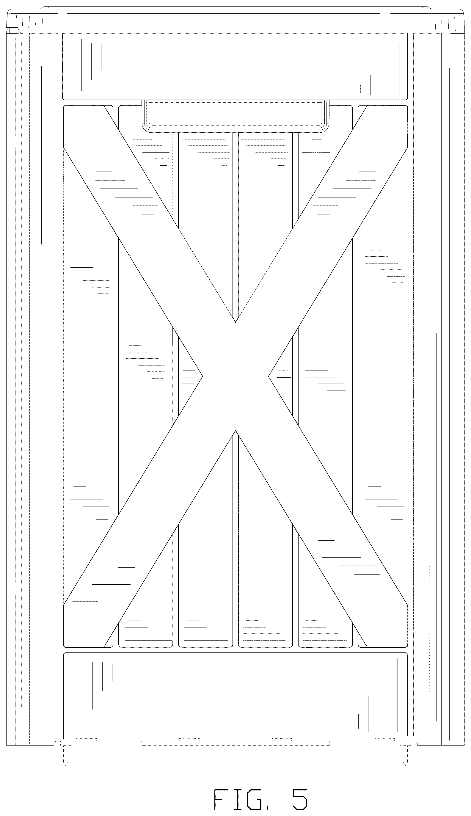 Patent USD1078343 Figure 5 – Storage box