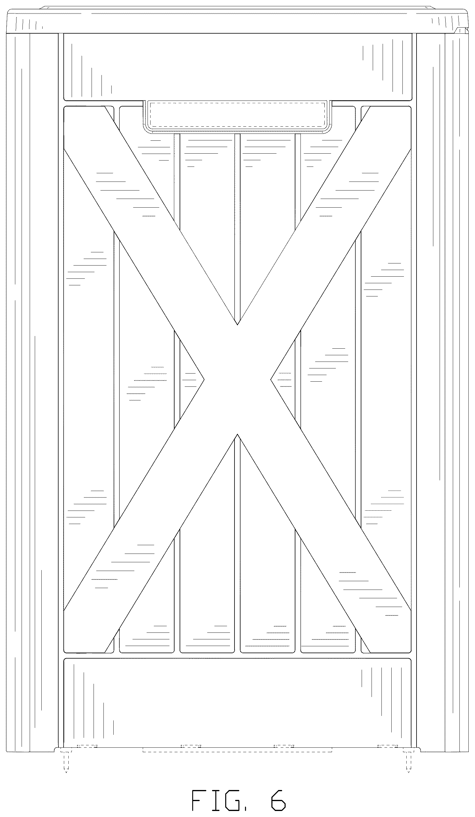 Patent USD1078343 Figure 6 – Storage box