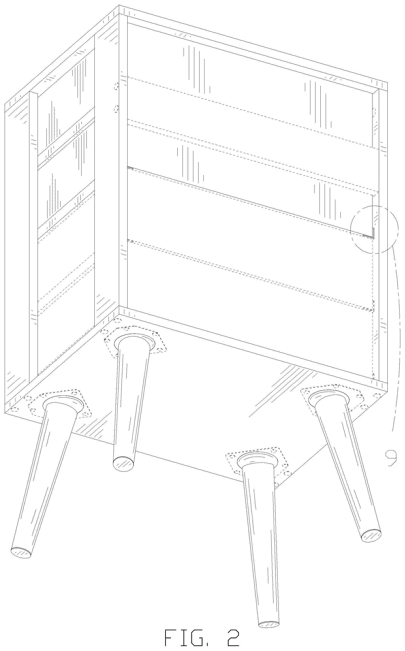 Patent USD1078344 Figure 2 – Night table