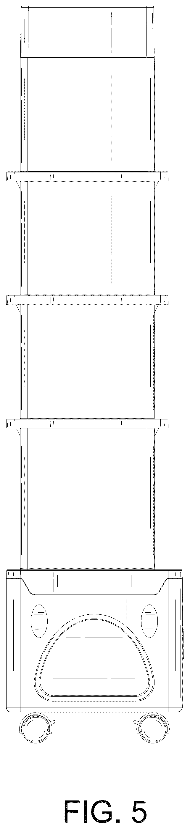 Patent USD1078345 Figure 5 – Storage rack