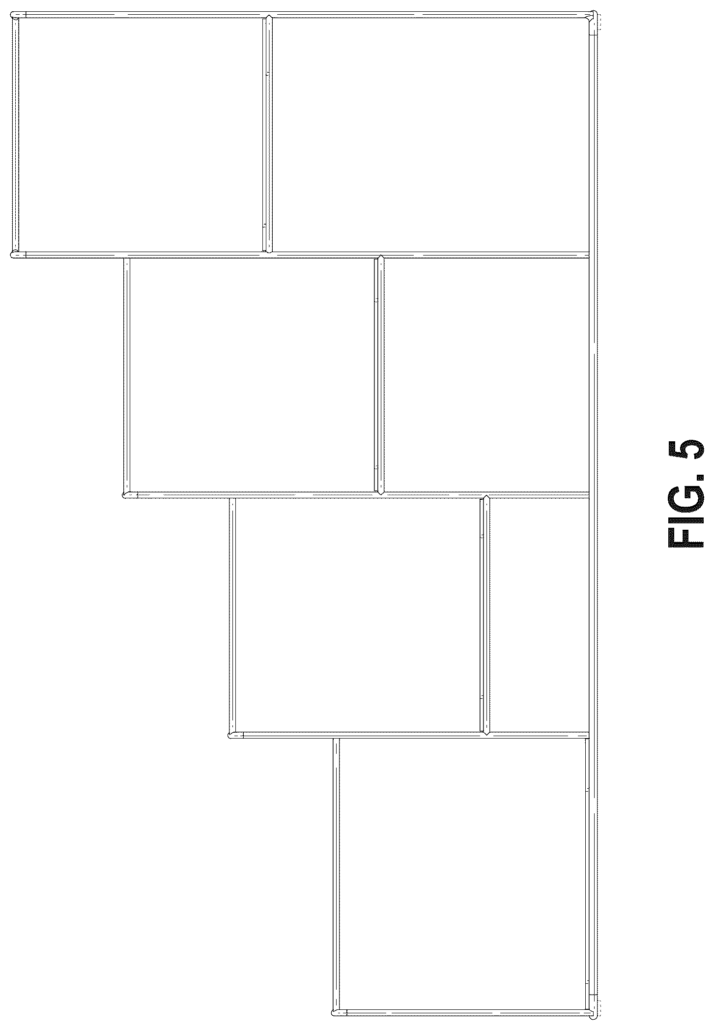 Patent USD1078346 Figure 5 – Storage rack